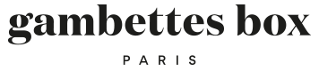 Gambettes box Paris logo in black text on a white background.