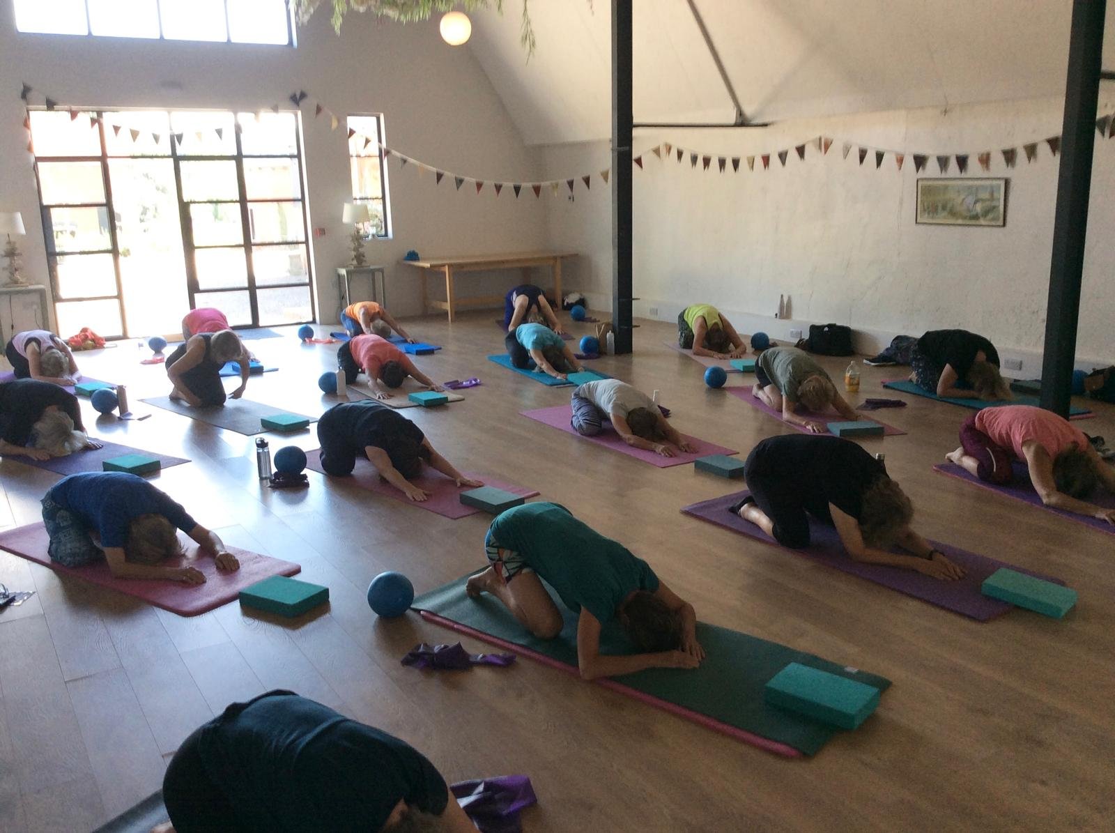 Pilates in the Dutch Barn