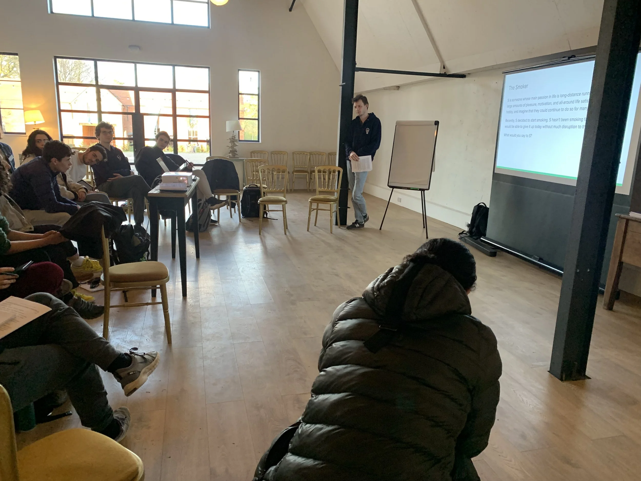 Presentation with screen and delegates