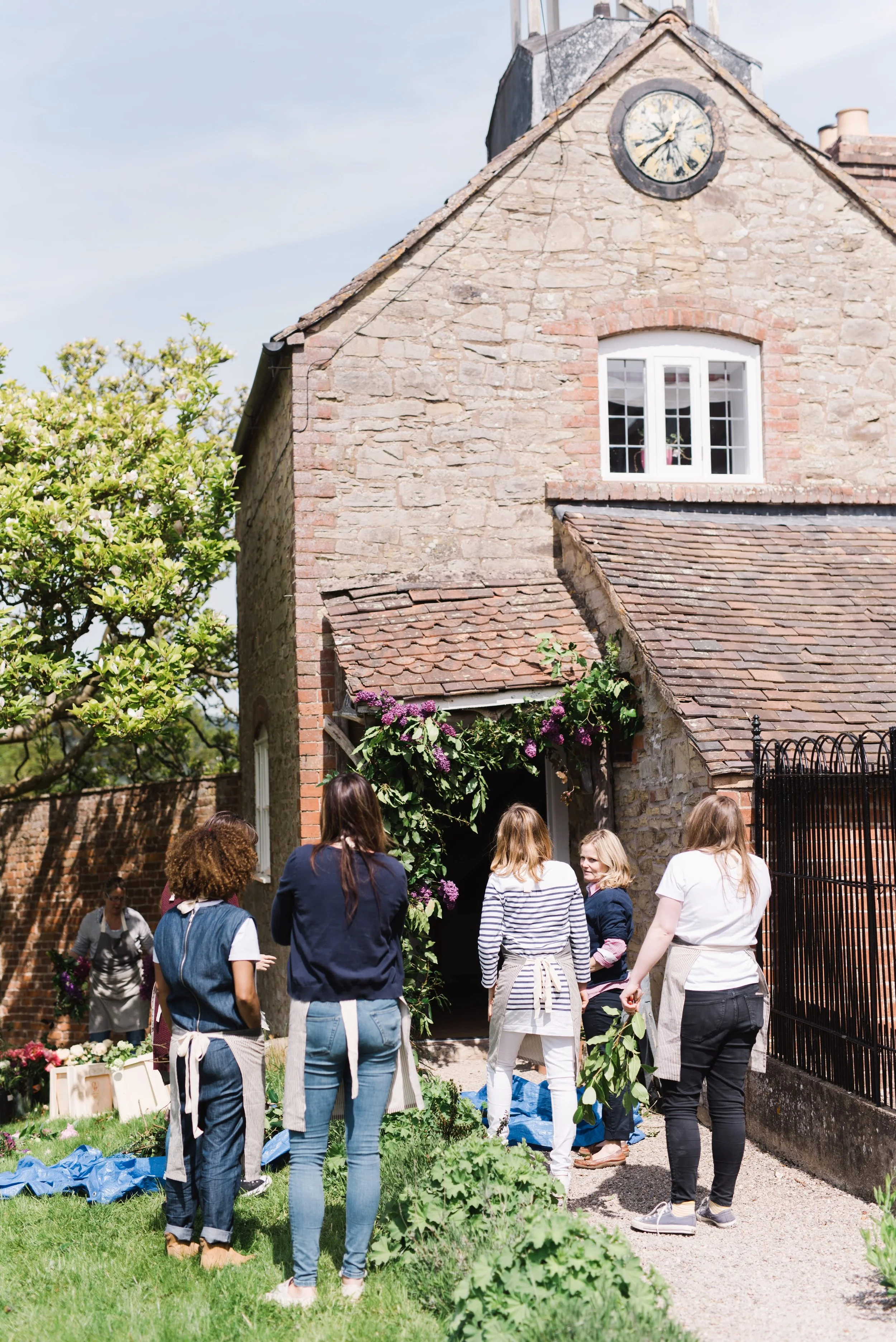 Group of florists working