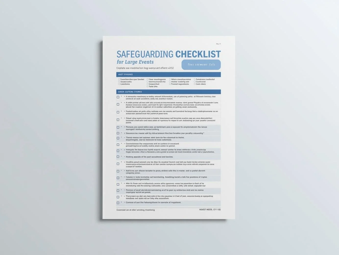 Event Risk Assessment Template and How to Use It