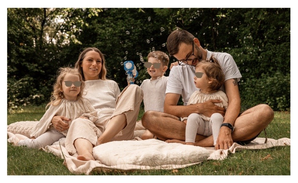 Familienfoto in der Natur in Goslar mit Eltern und Kinder
