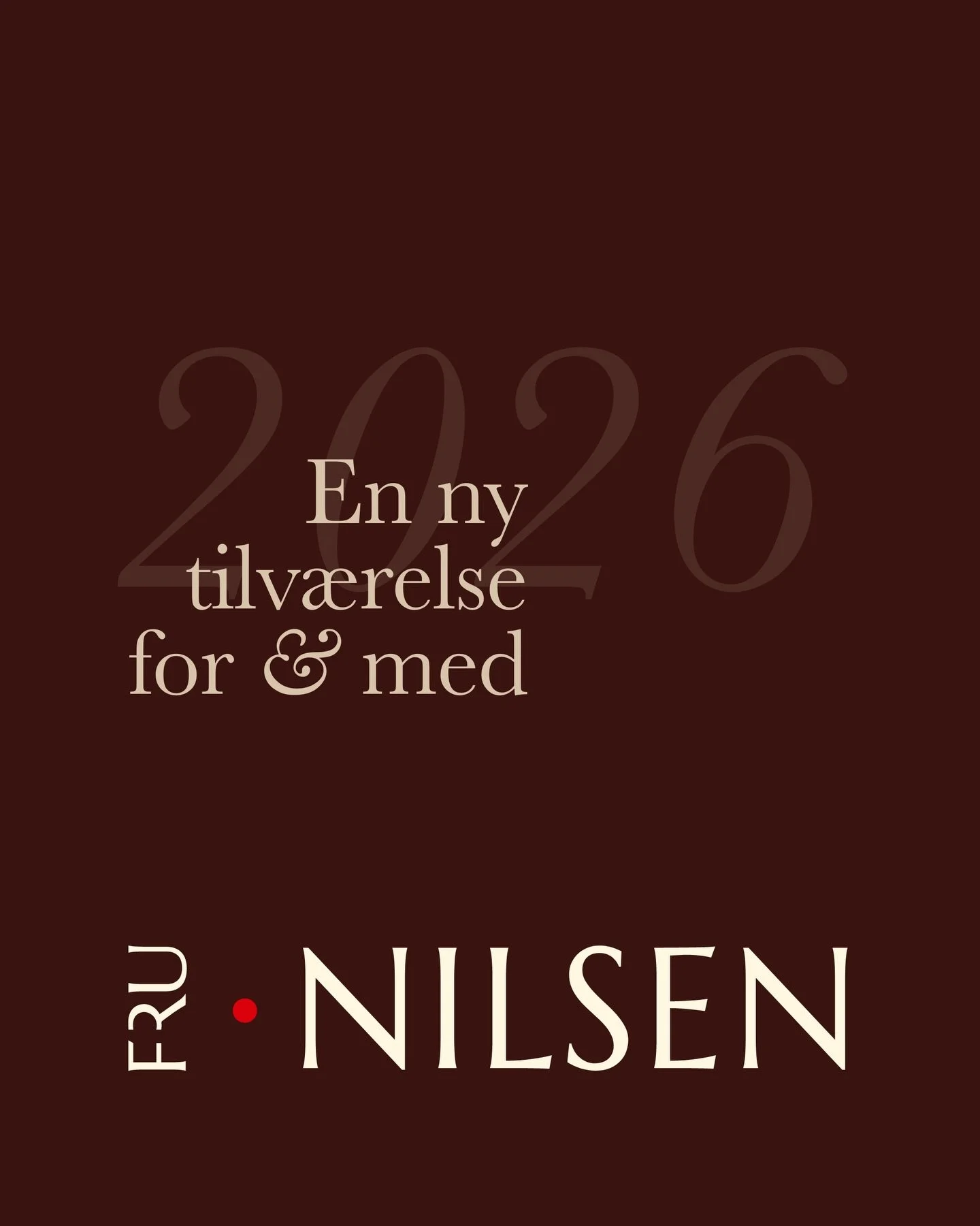 2026 ble &aring;ret for &aring; gj&oslash;re noe nytt. 
Fru Nilsen er godt i gang og jeg ser lyst p&aring; tiden som st&aring;r fremfor meg.
Takk for at du f&oslash;lger meg p&aring; veien 🖤