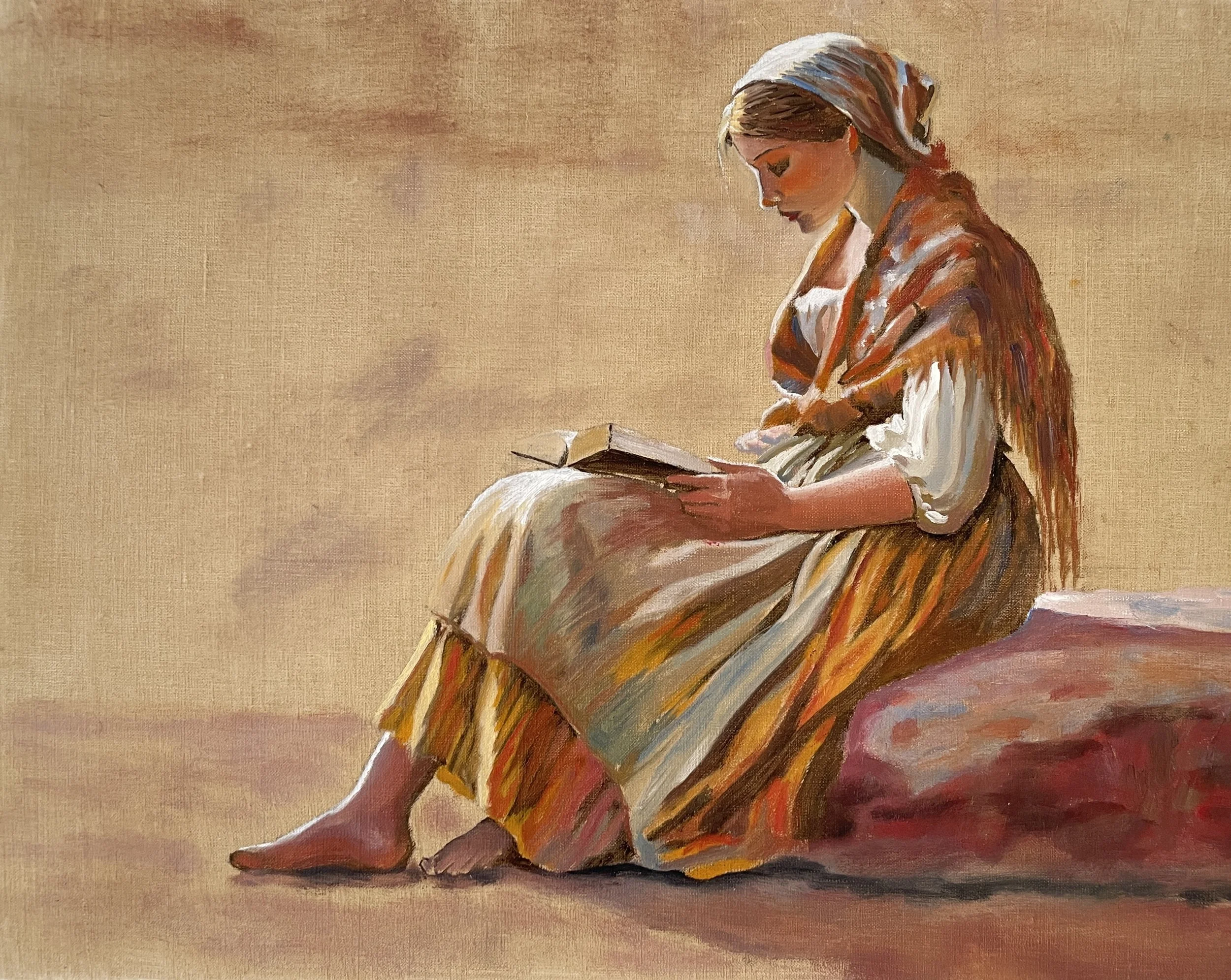 Girl Reading (SOLD)