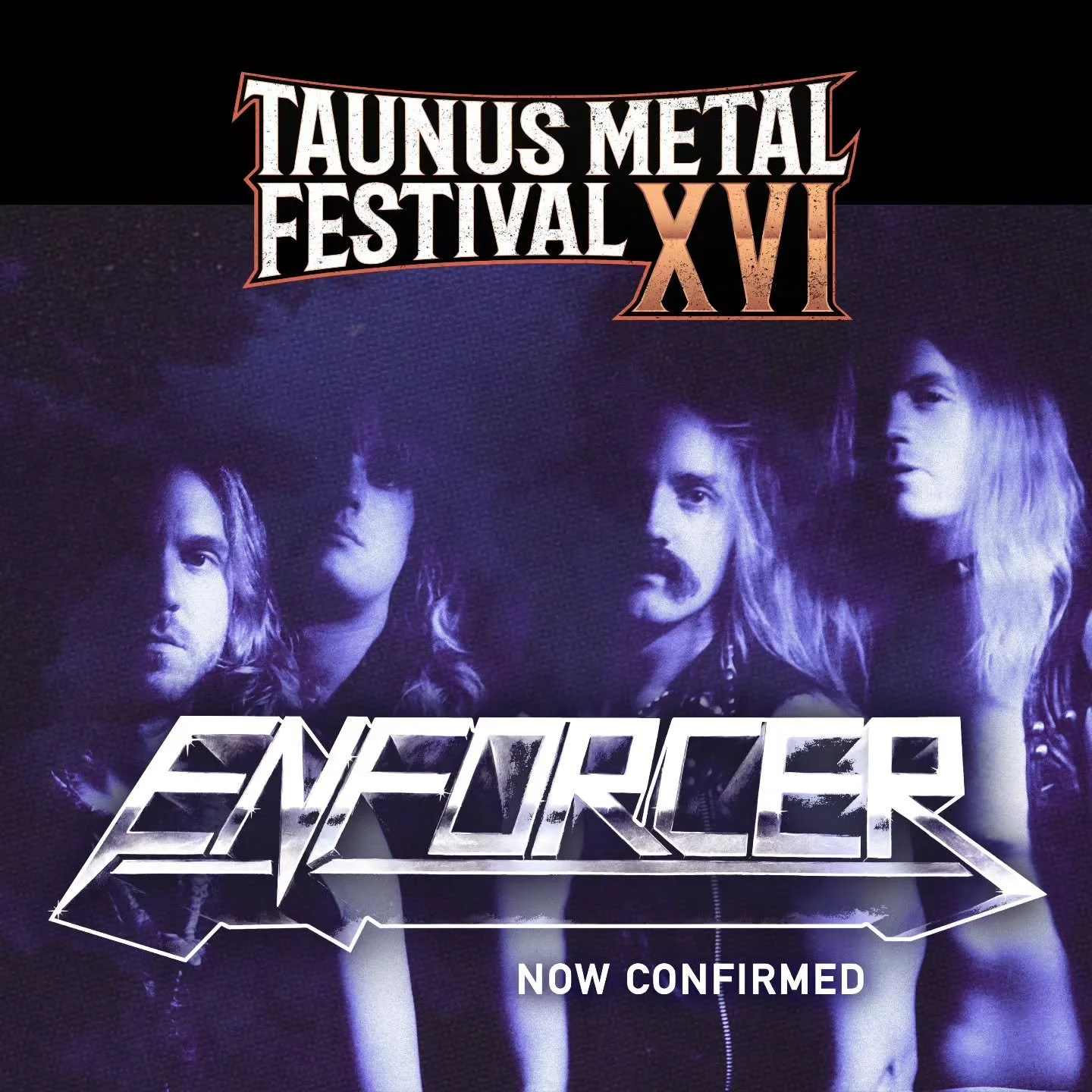 ENFORCER kommen!!!
Aus Schweden nach Oberursel!! 2004 gr&uuml;ndete sich die Band unter den Einfl&uuml;ssen des 80er Jahre Heavy Metals. Ihr Stil verbindet schnelle Riffs, hohe T&ouml;ne mit viel Energie und geilen Auftritten! Es wird schnell, es wir