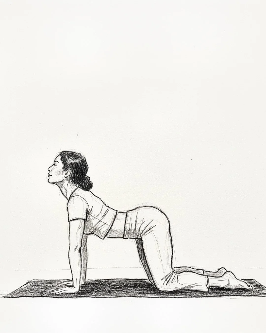 Yoga Cow Pose - AlignStill, London