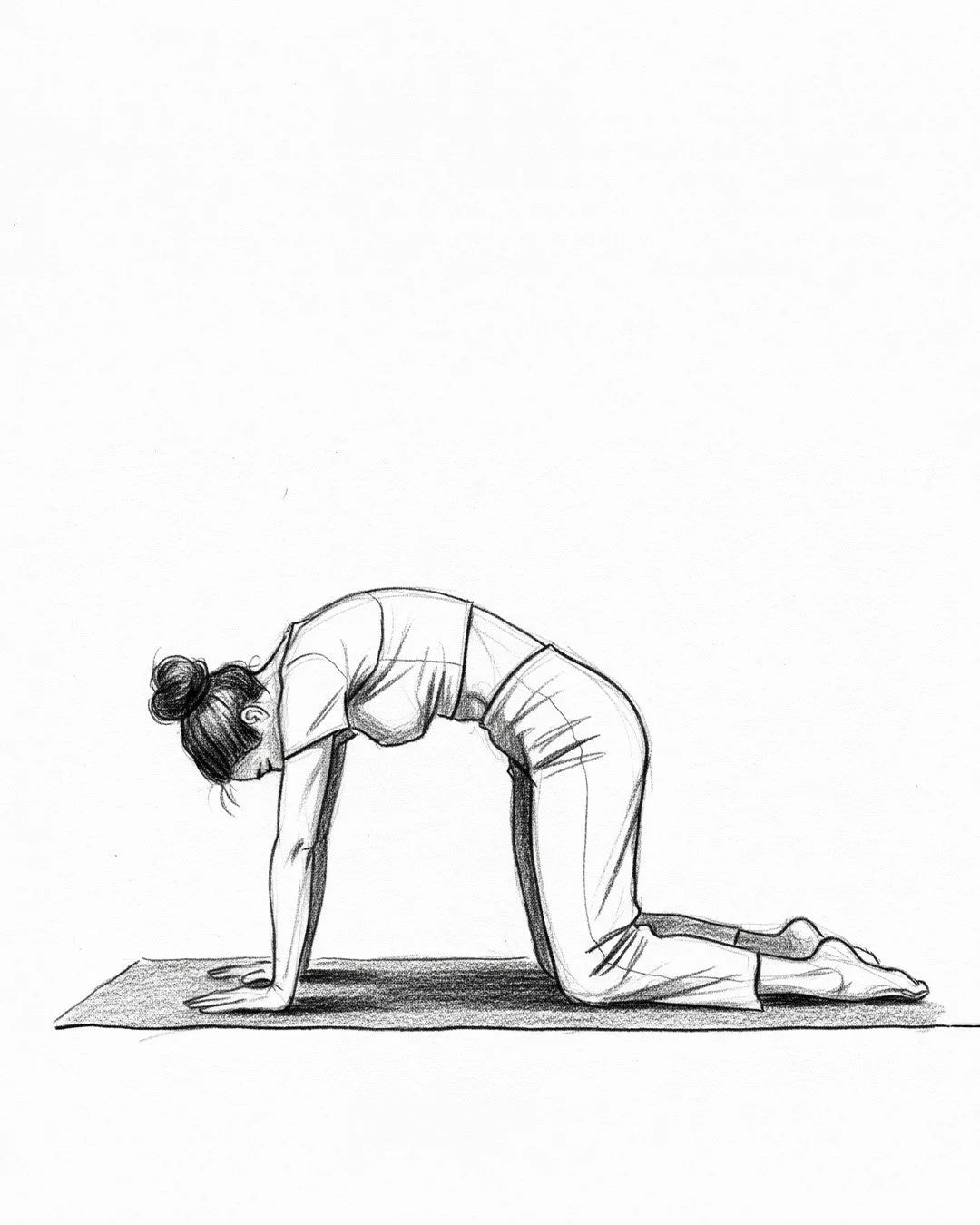 Cat pose - AlignStill yoga and meditation delivered from London UK