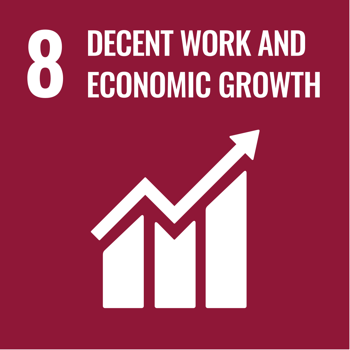 SDG8 Decent Work And Economic Growth logo