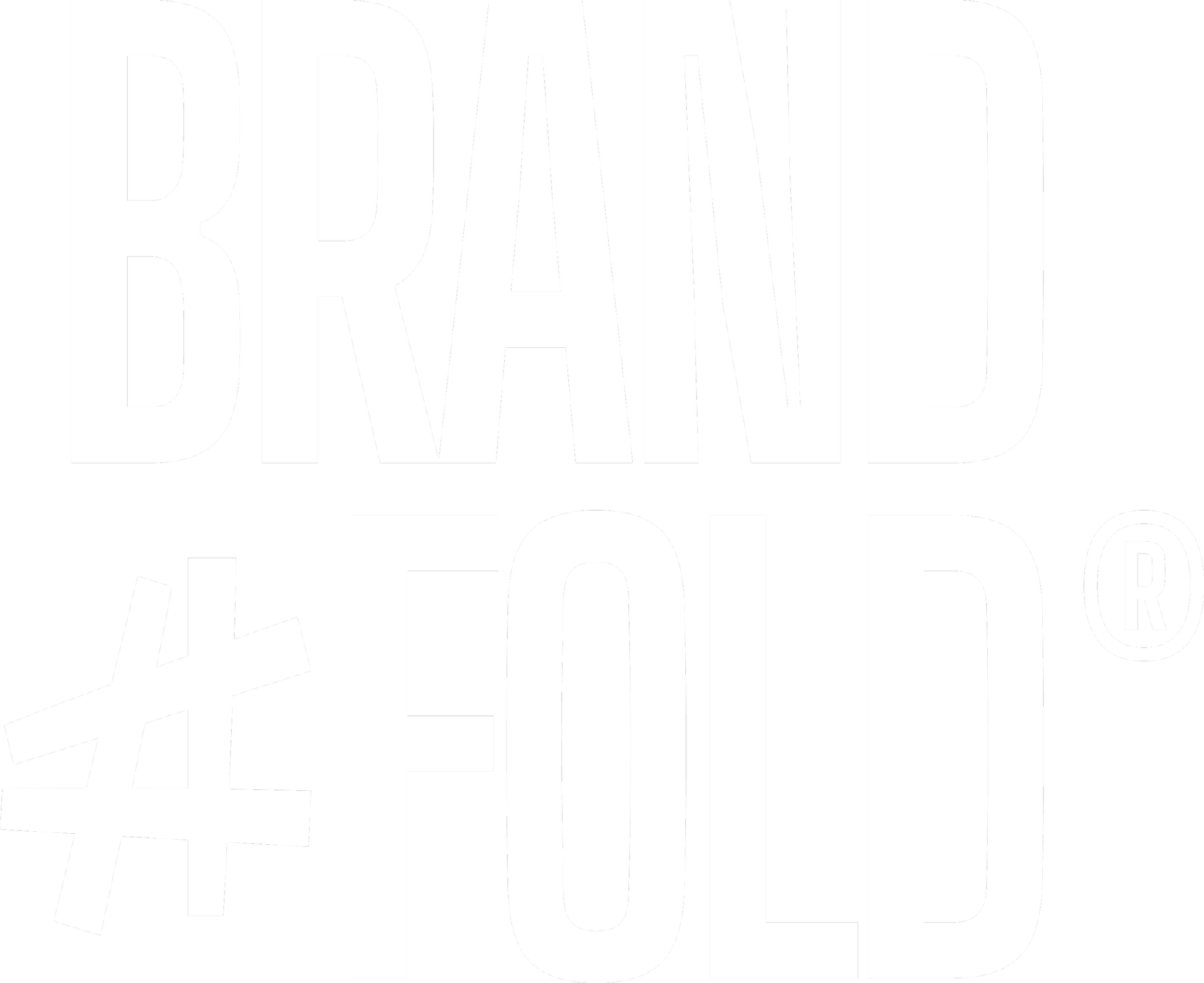 een variant van het logo van brandfold, een grafisch en branding bureau