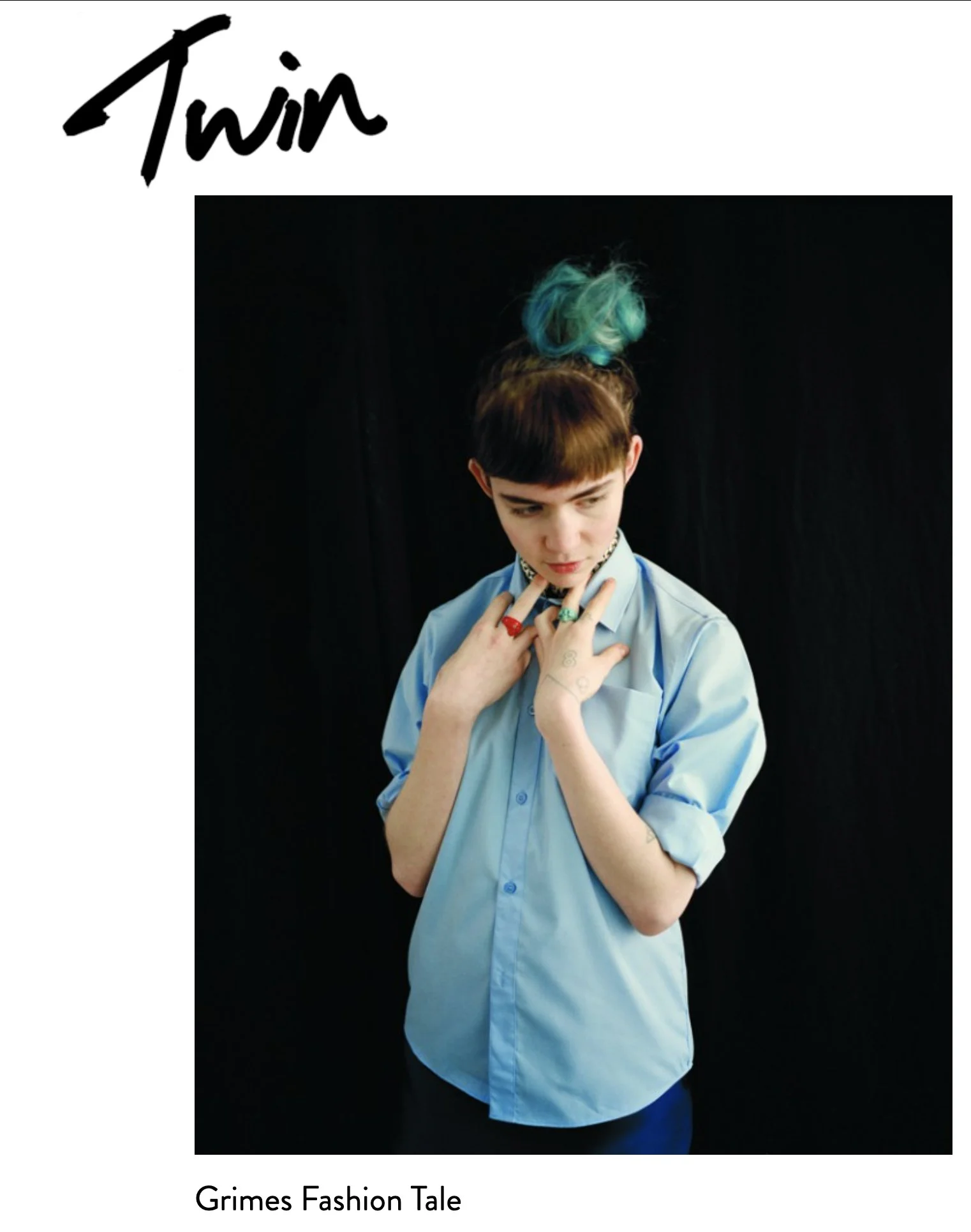 Grimes, Twin Magazine