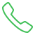 Icon of a green telephone receiver.
