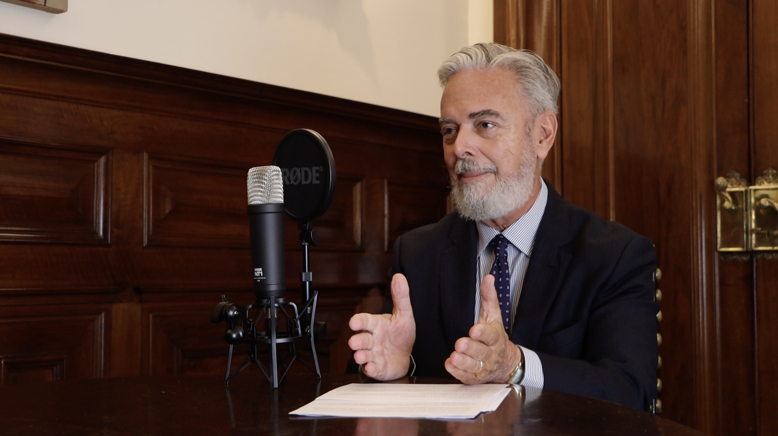 Brazil Ambassador to the UK Antonio Patriota during an interview on the Wolfe Power Club Podcast