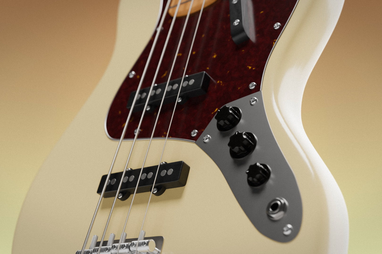 3D model bass thumbnail