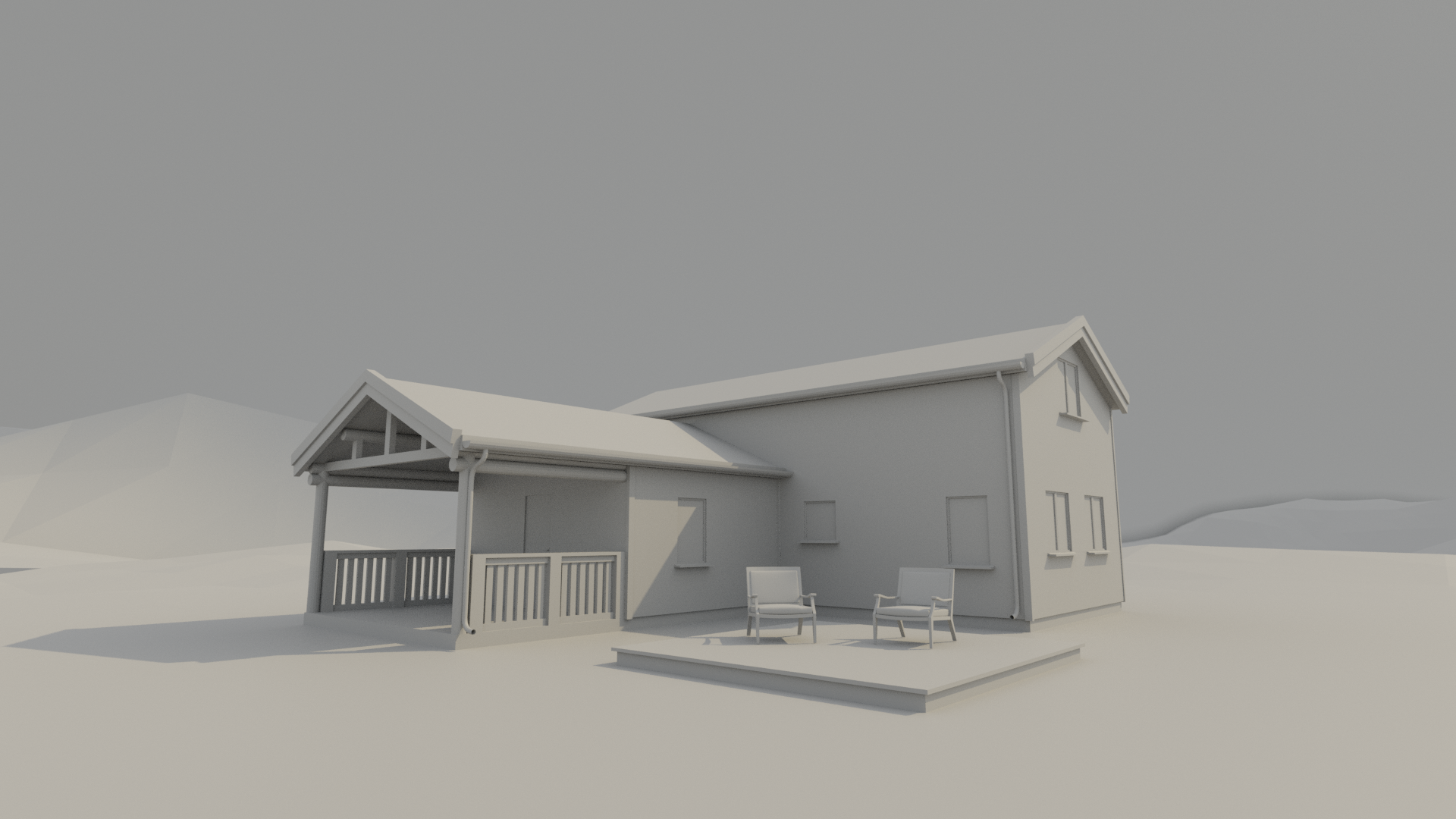 3D render house