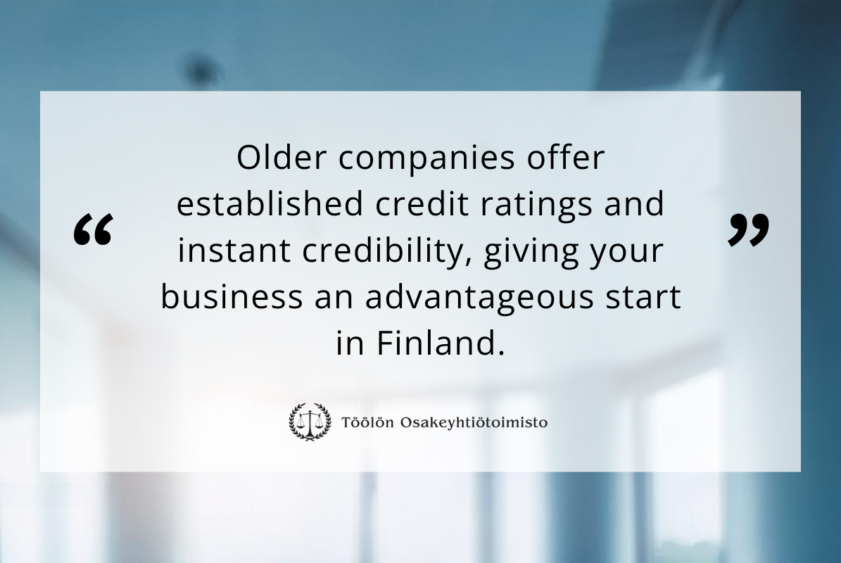 Choosing between new and older Finnish companies