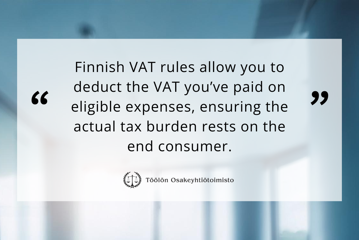 Finnish VAT deductions explained