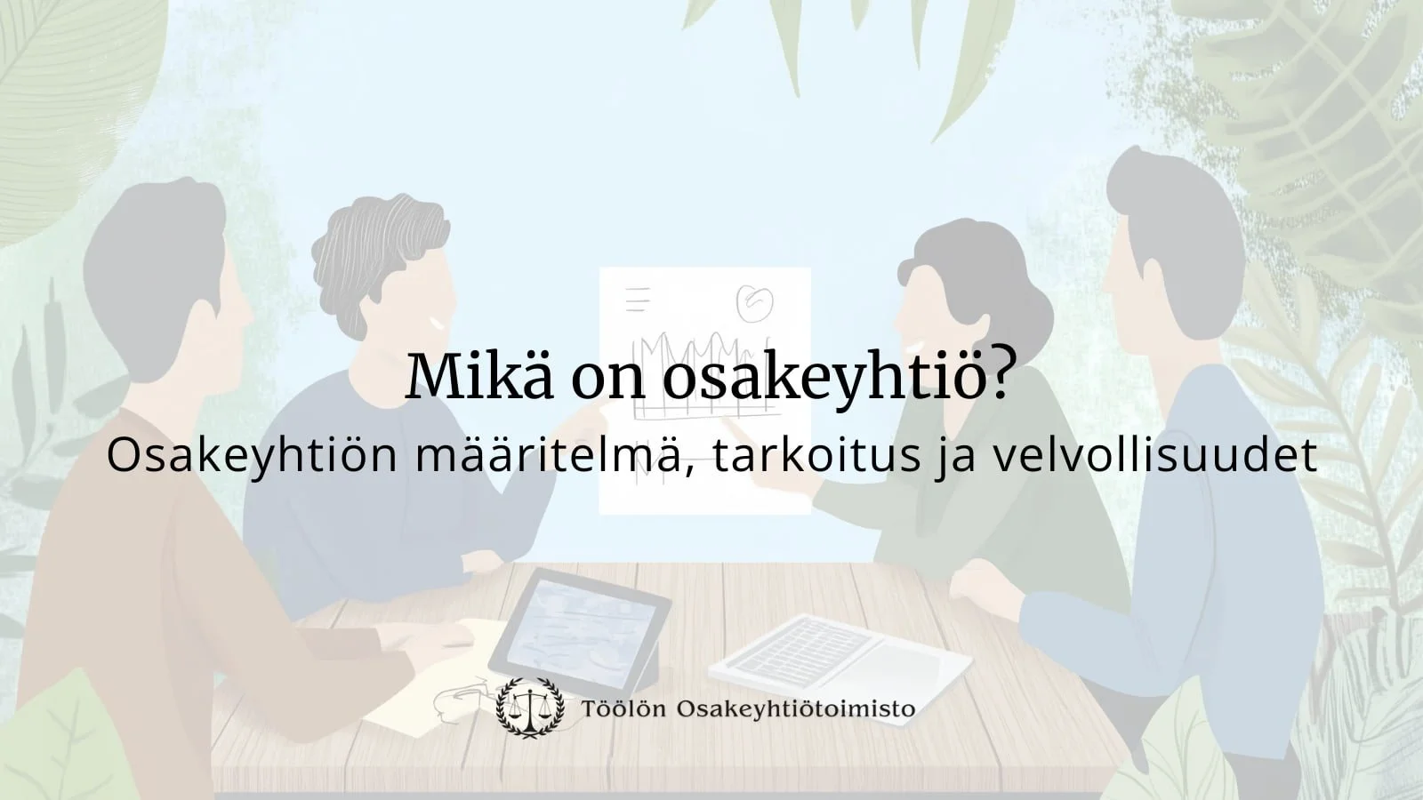 Mikä on osakeyhtiö - peruskaavio