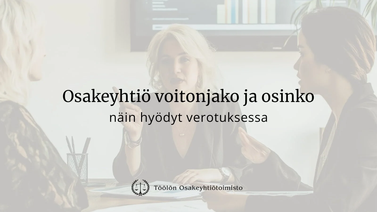Kaavio osakeyhtiö voitonjaosta palkan ja osingon välillä