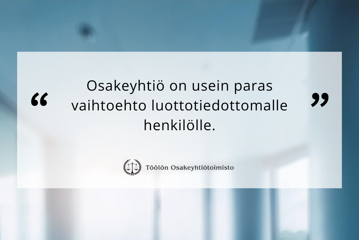 Osakeyhtiö luottotiedottomalle – perustietoa ja käytännön vinkkejä