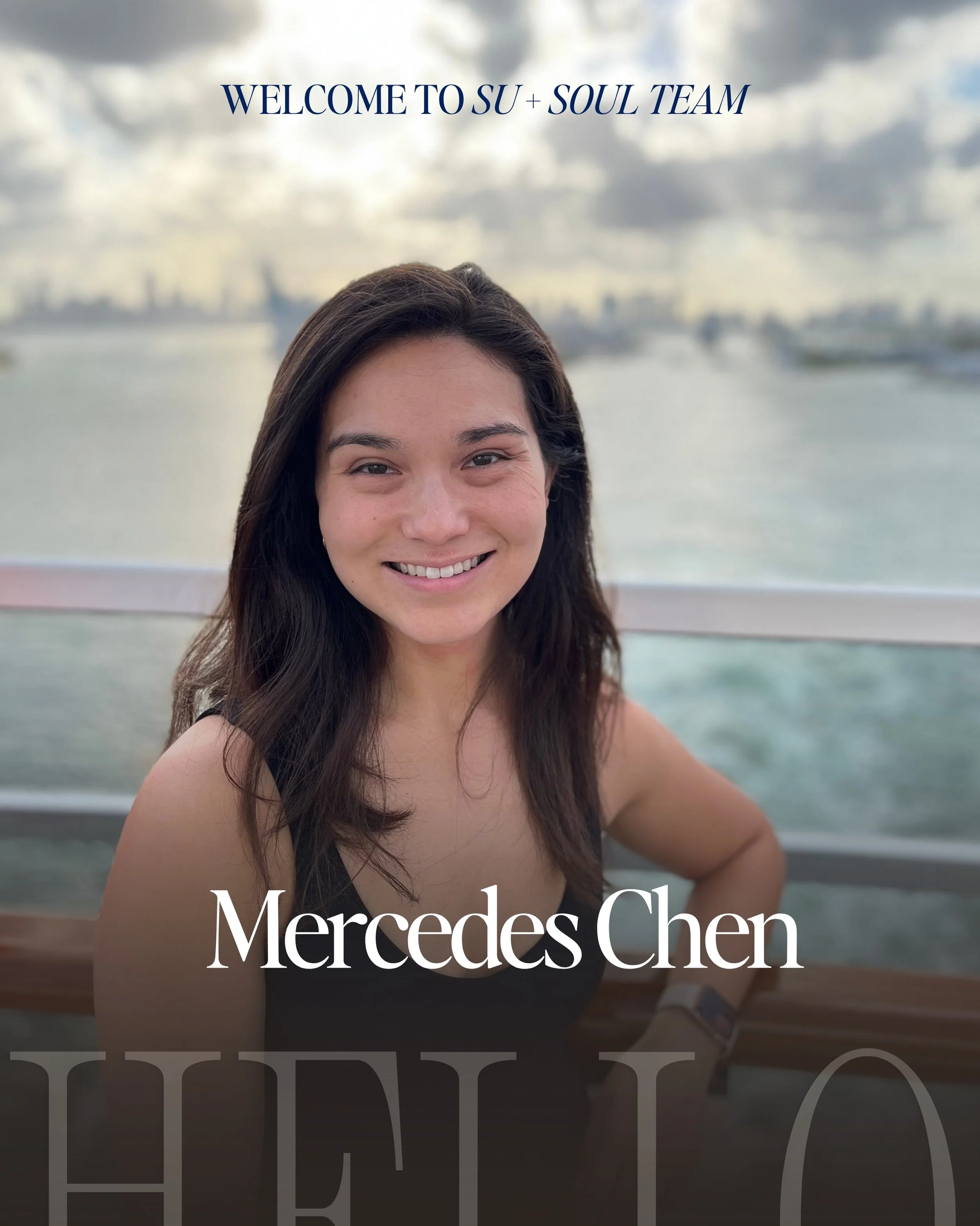 ✨ Welcome to the Su + Soul team ✨

Join Mercedes every Tuesday at @hotelhive for Flow into Happy Hour!

Mercedes&rsquo; love of movement started young - dancing since age 4 and growing up with a deep pull toward the outdoors and an active life. That 