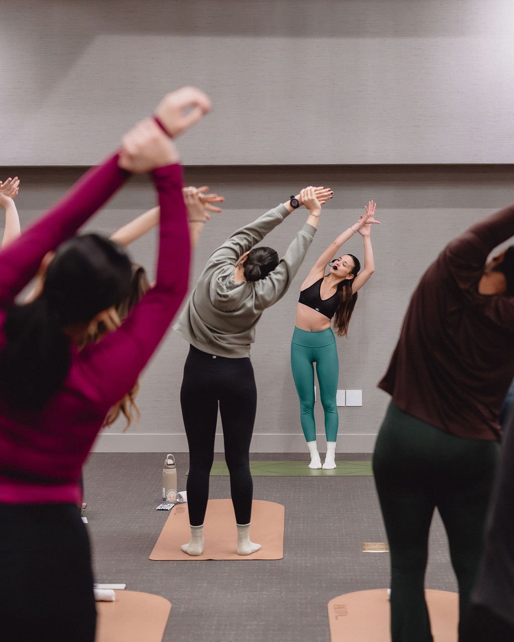 pilates class with community