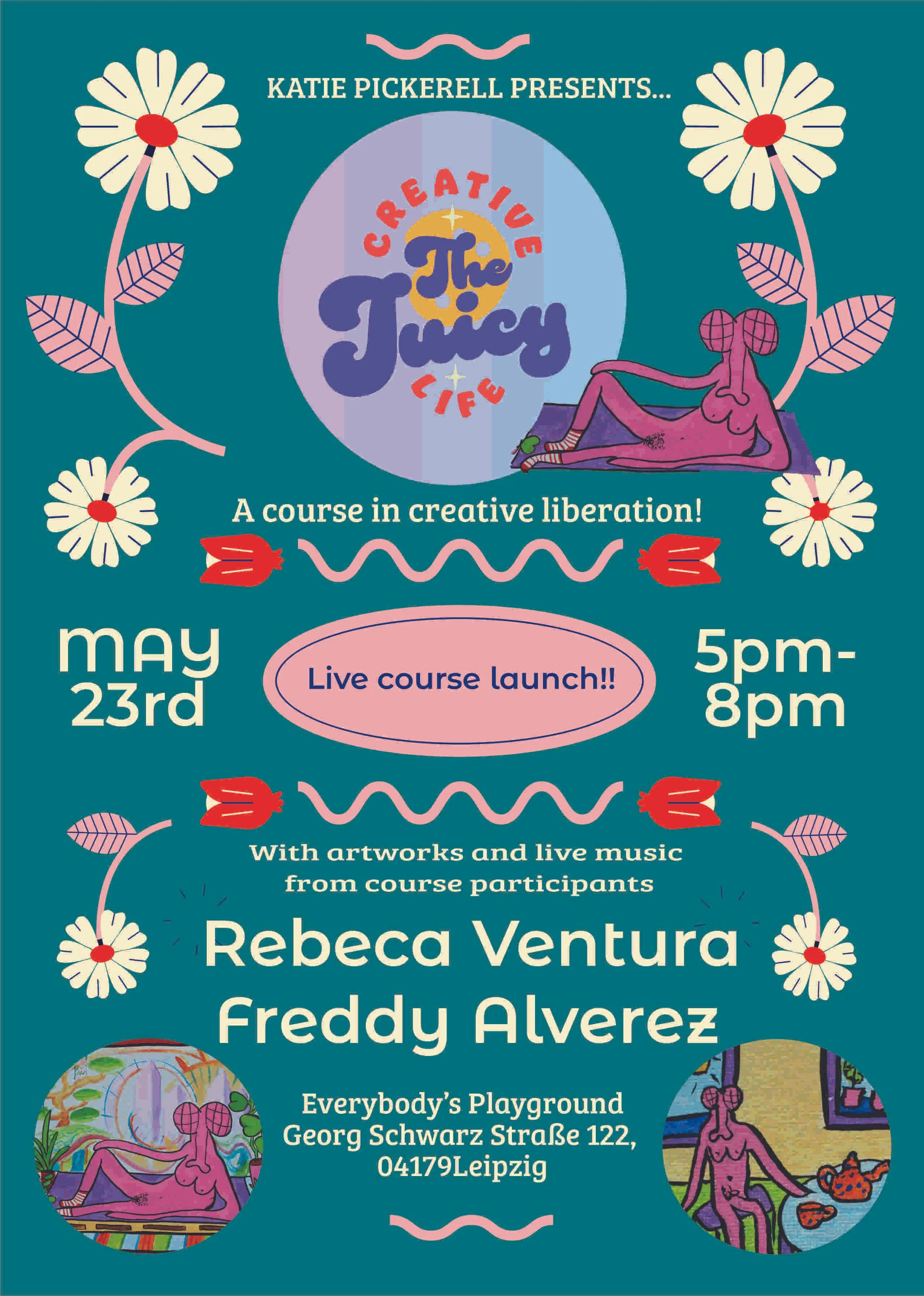 poster for an exhibition the juicycreative life.jpg
