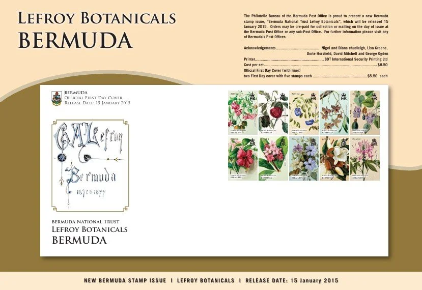 Celebrating Bermuda’s Botanical Heritage: The Lefroy Botanicals Stamp Issue