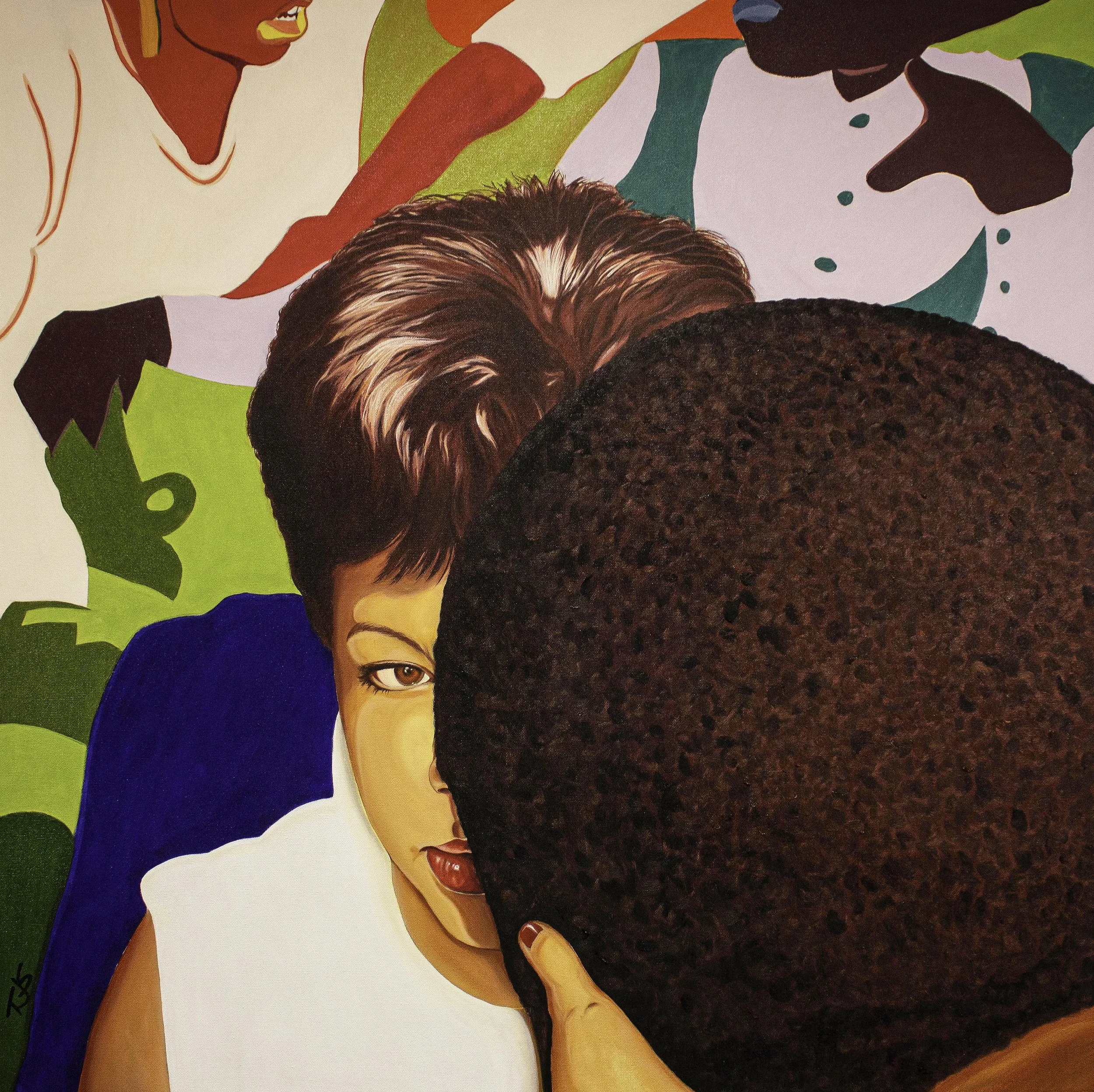 BETWEEN US, 36" x 36", Oil on Canvas, 2026