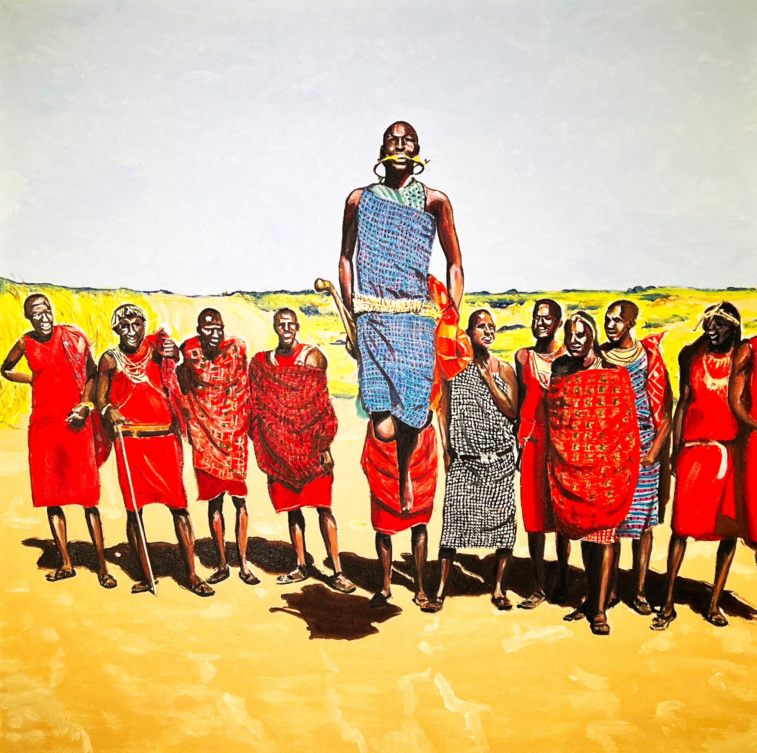 RISING UP, 30" x 30", Oil on Canvas, 2023