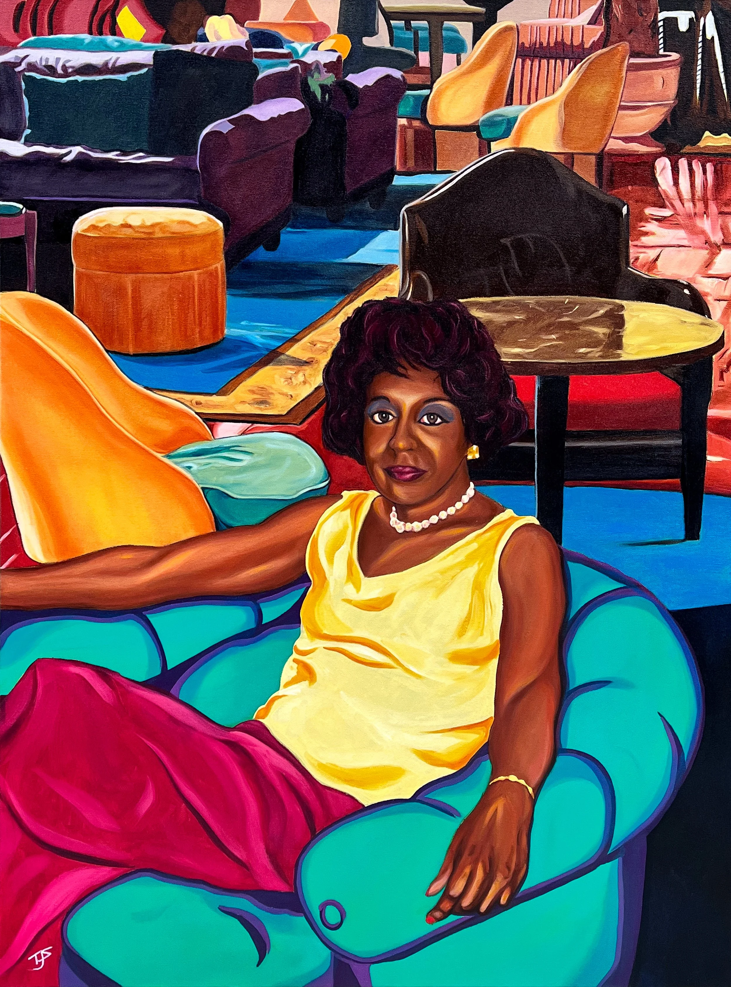 THE BEST SEAT IN THE HOUSE, 40" x 30", On on Canvas, 2026