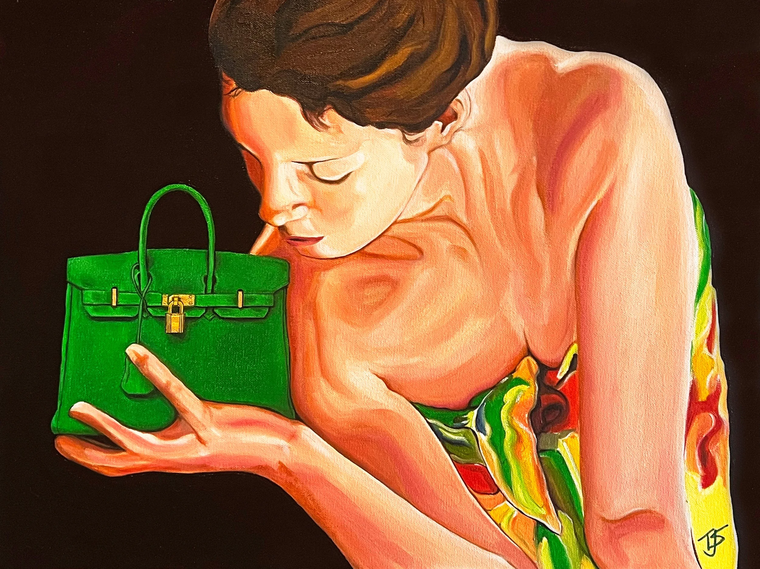 BAG LADY, 18" x 24", Oil on Canvas, 2023 - SOLD