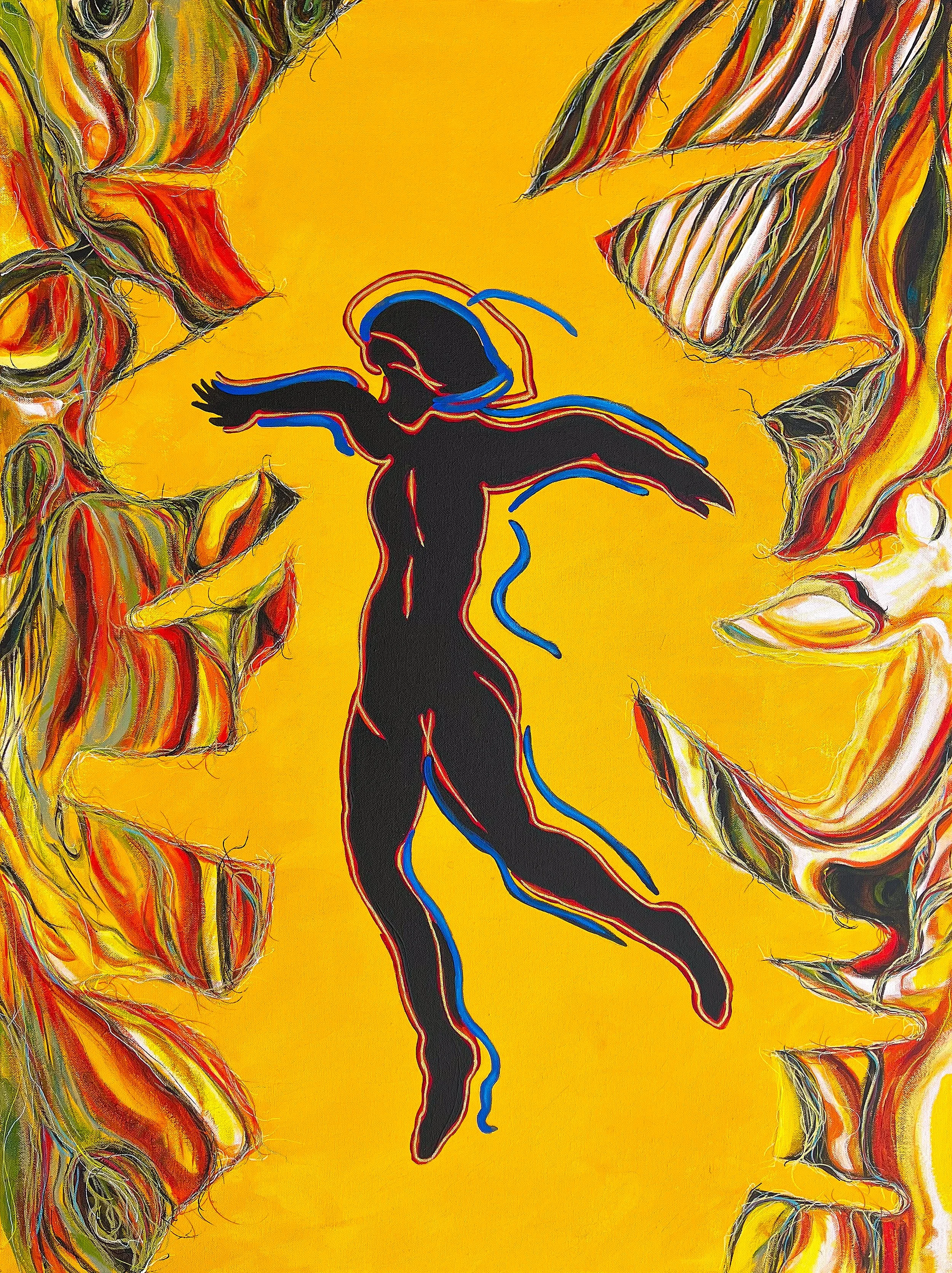 STRONGER, 30" x 40" Acrylic on Canvas, 2024