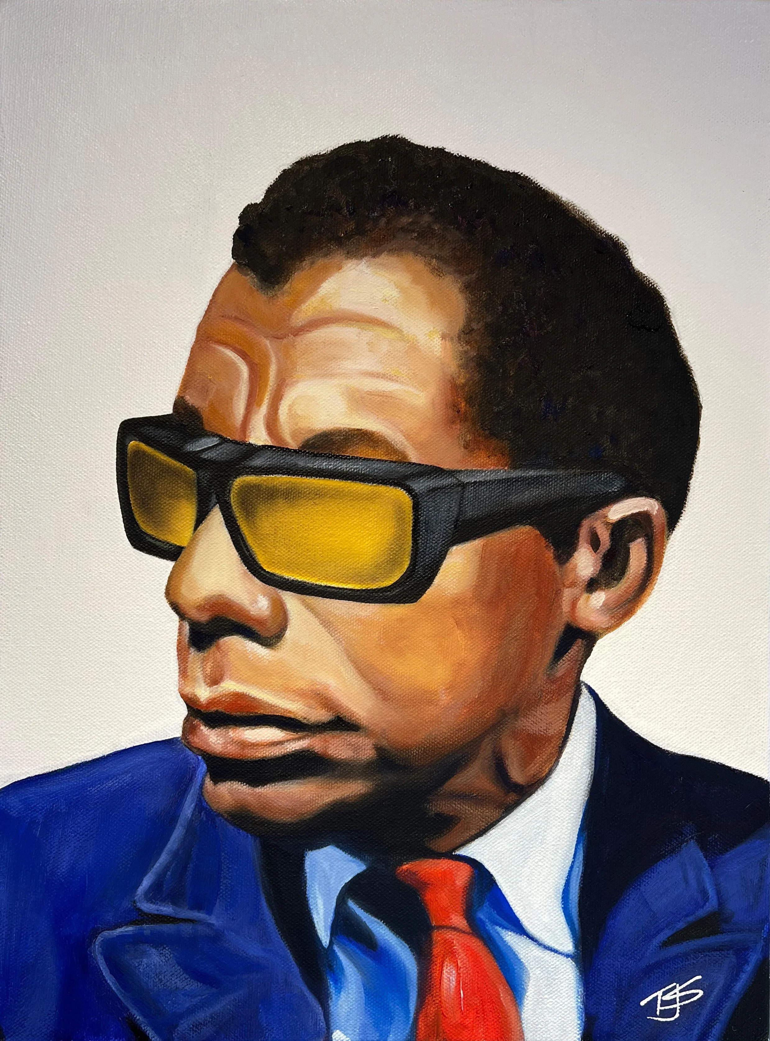 JAMES BALDWIN, 12" x 16", Oil on Canvas, 2022