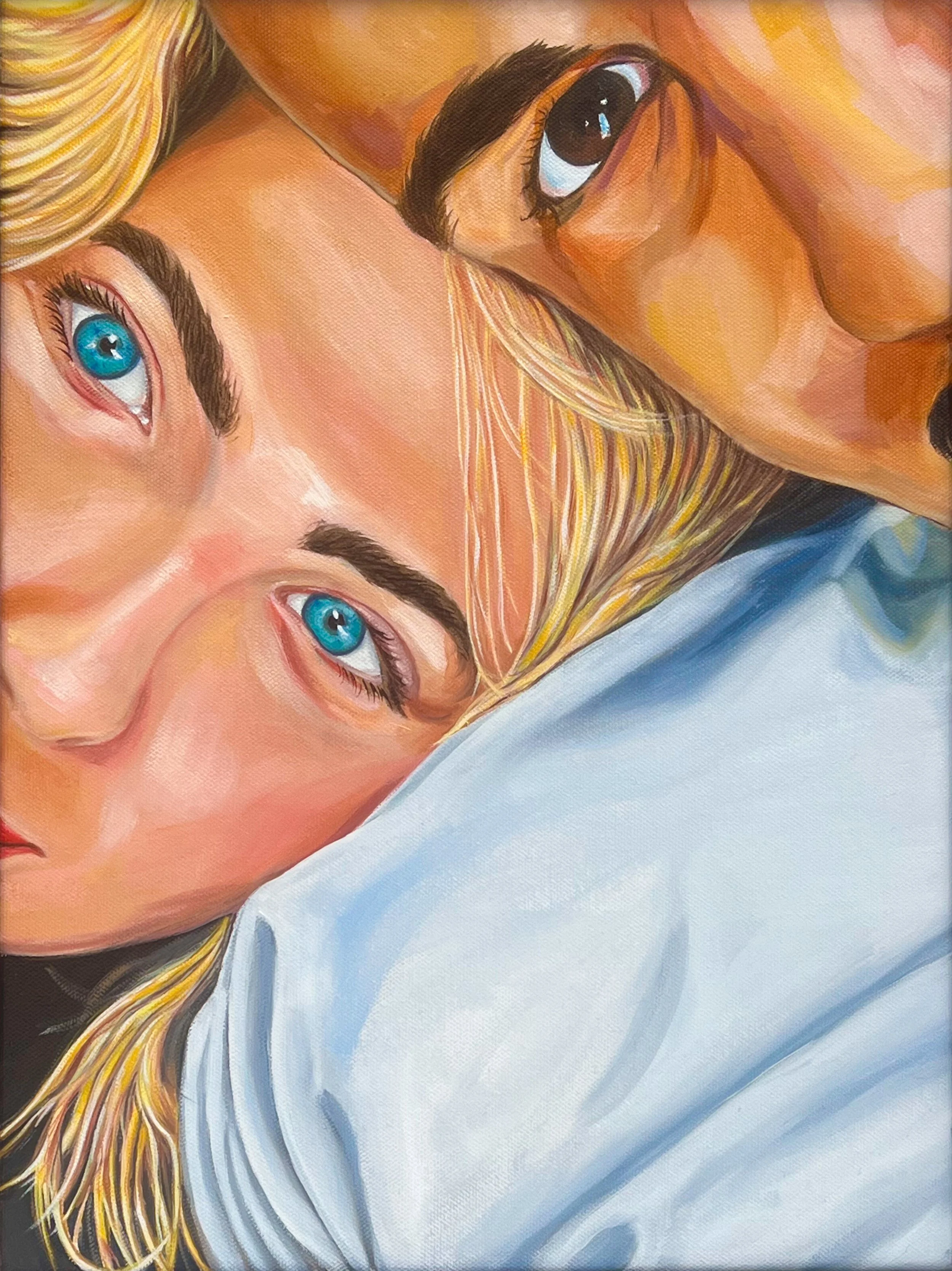 2 PEAS, 12" x 16", Oil on Canvas, 2023 - SOLD