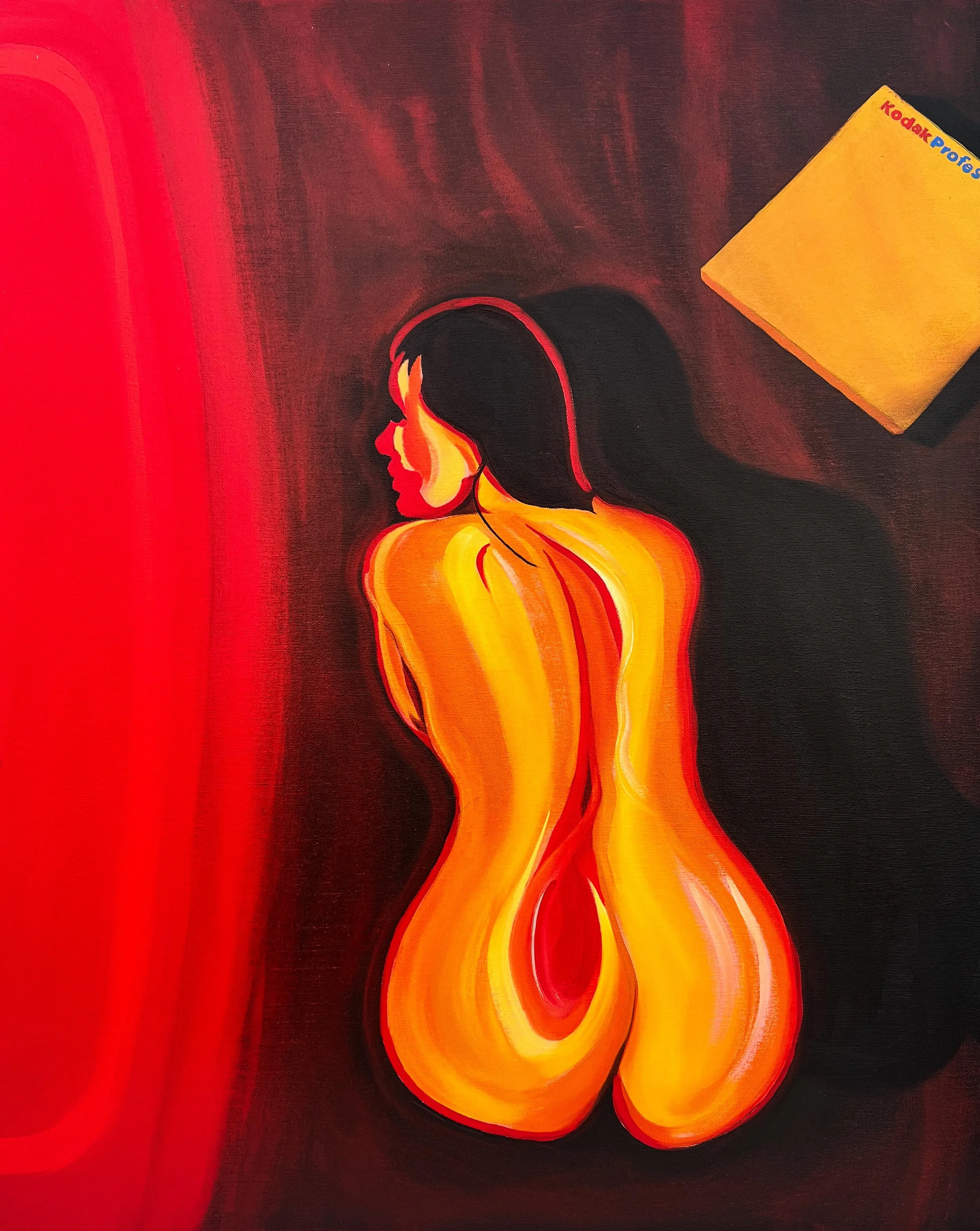 DARKROOM DAY DREAM, 24" x 30", Oil on Canvas, 2025