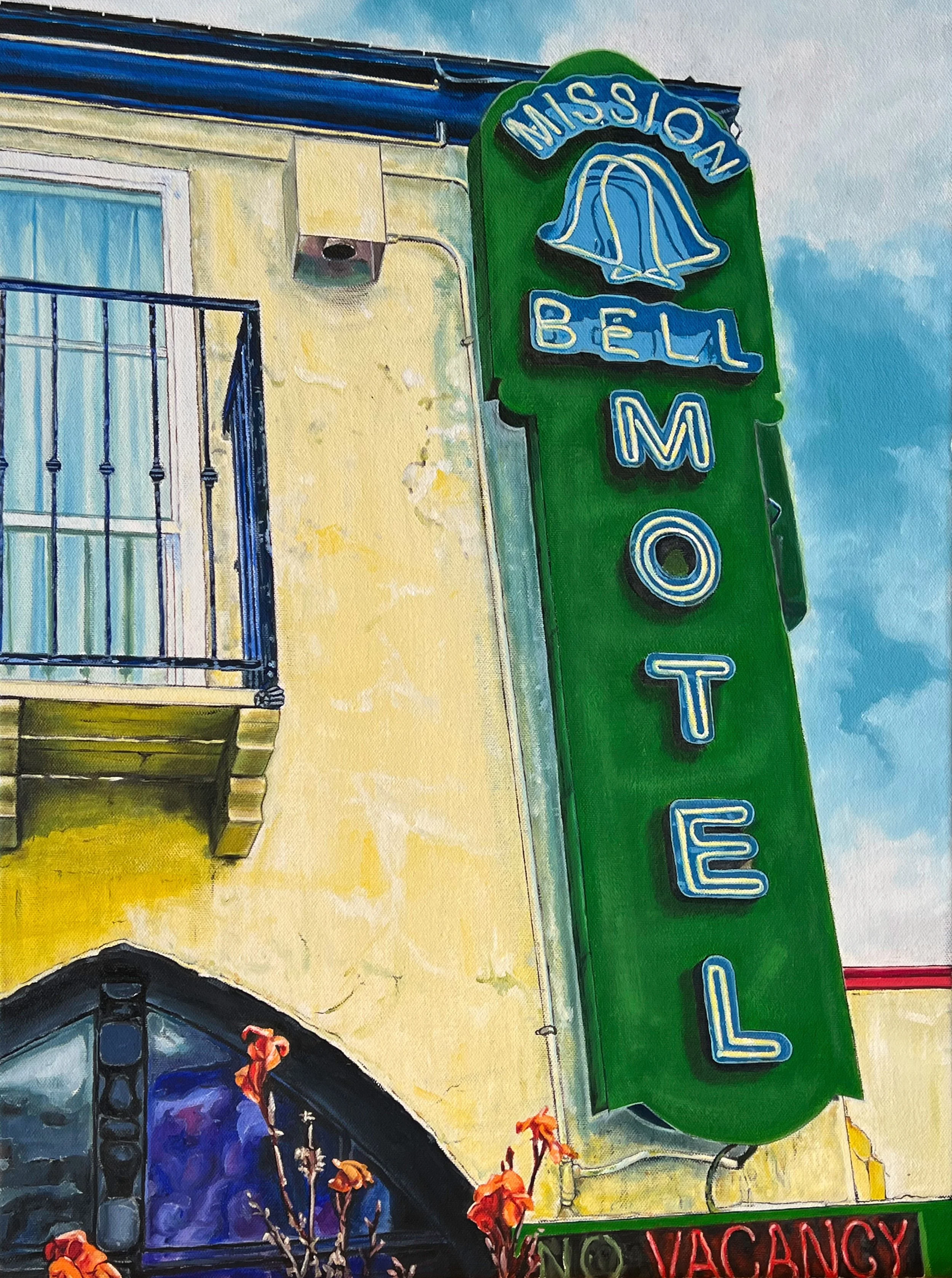 MISSION BELL MOTEL, 18" x 24", Oil on Canvas, 2022