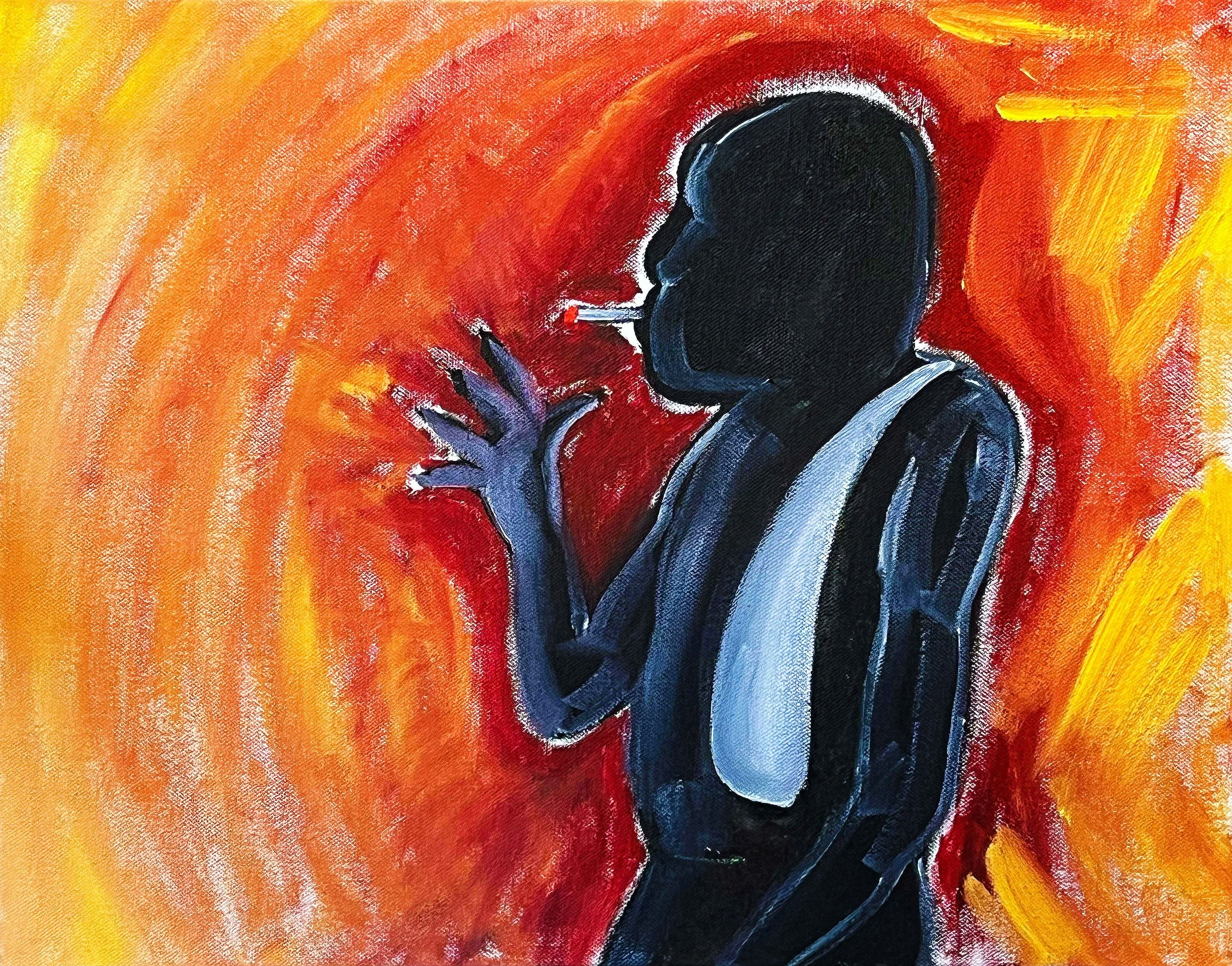 BURDEN CARRIED, 14" x 18", Oil on Canvas, 2024