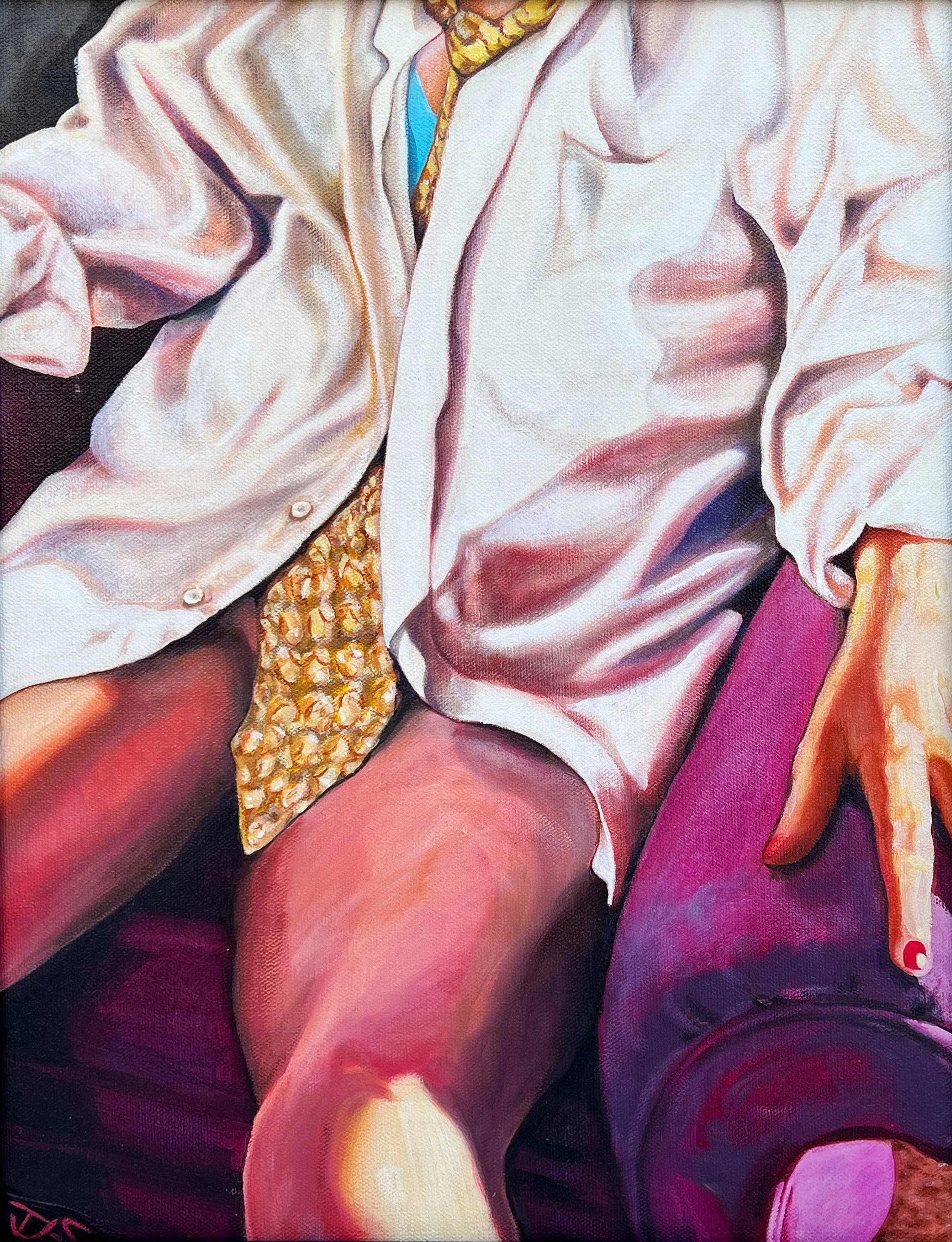MY TIE, 14" x 18", Oil on Canvas, 2021