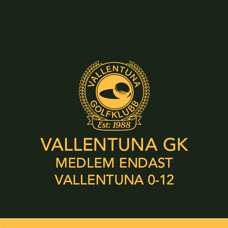Medlem Endast Vallentuna 0 - 12 år