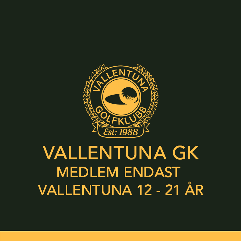 Medlem Endast Vallentuna 12 - 21 år