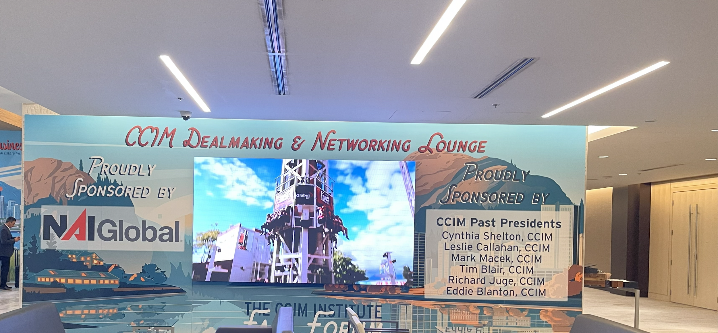 TV Wall at the CCIM Institute 2025 Fall Forum in Vancover, BC