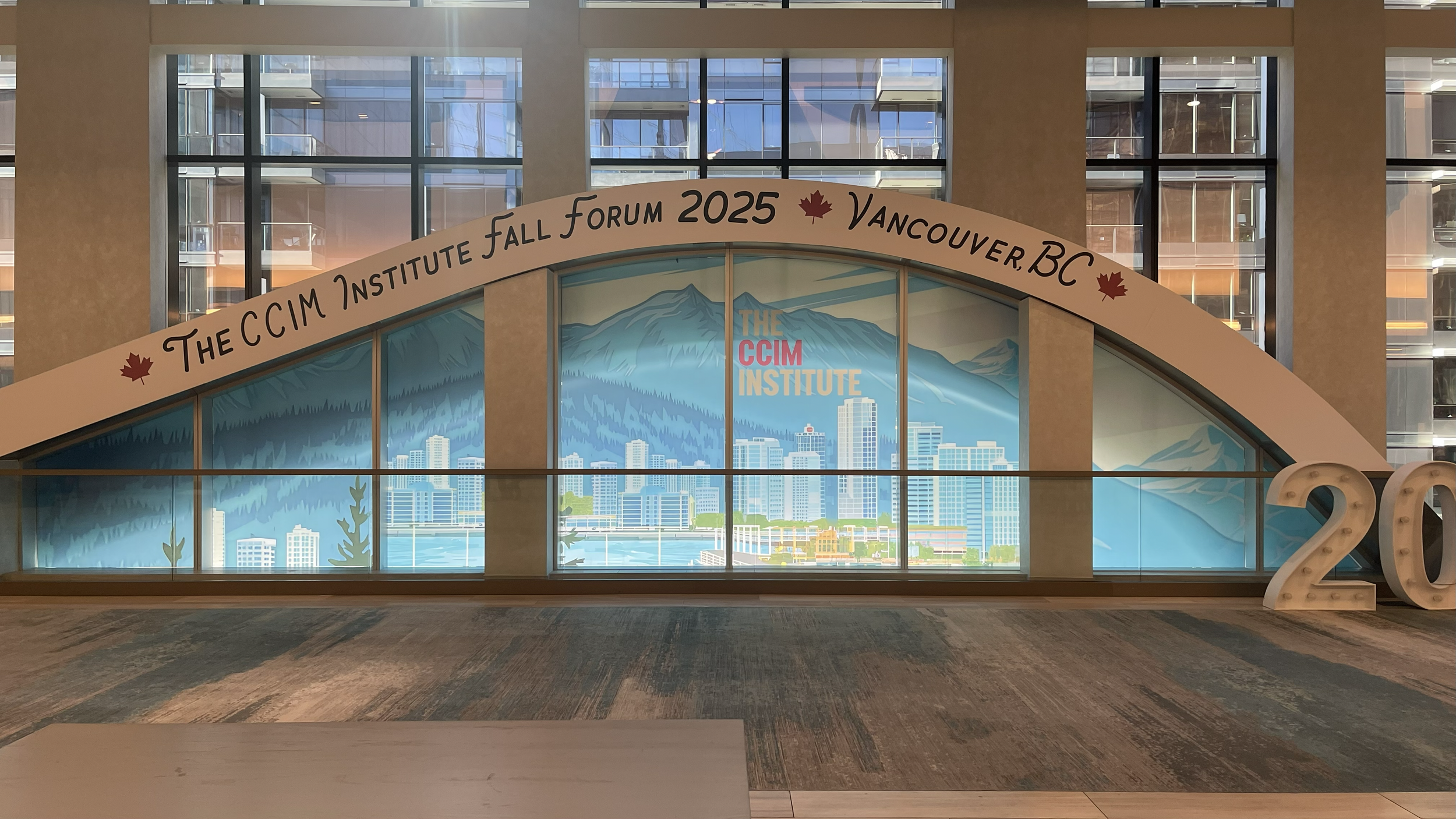 Archway for the CCIM Institute 2025 Fall Forum in Vancouver, BC