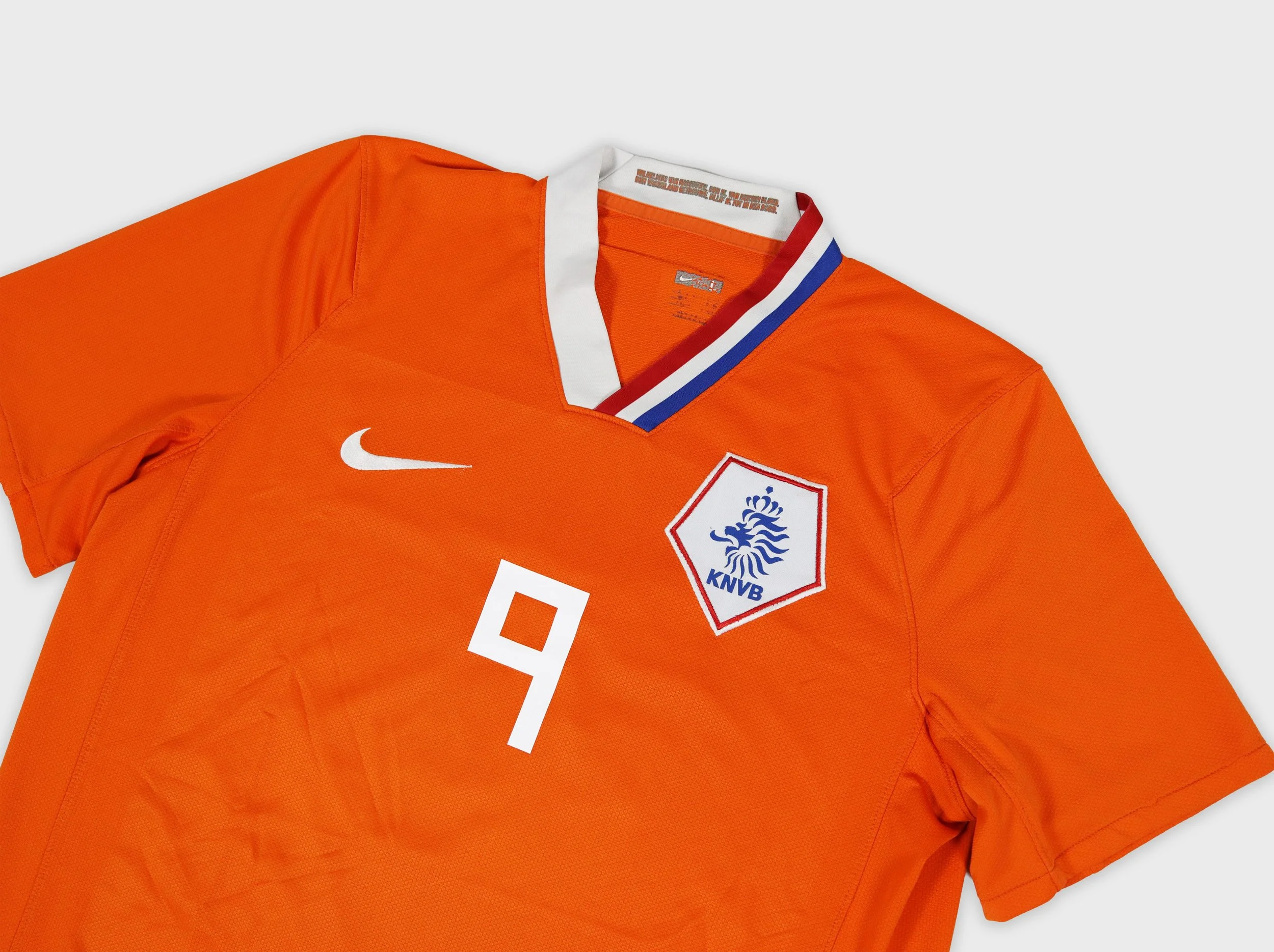 Netherlands 2008 Nike Van Nistelrooy jersey detail