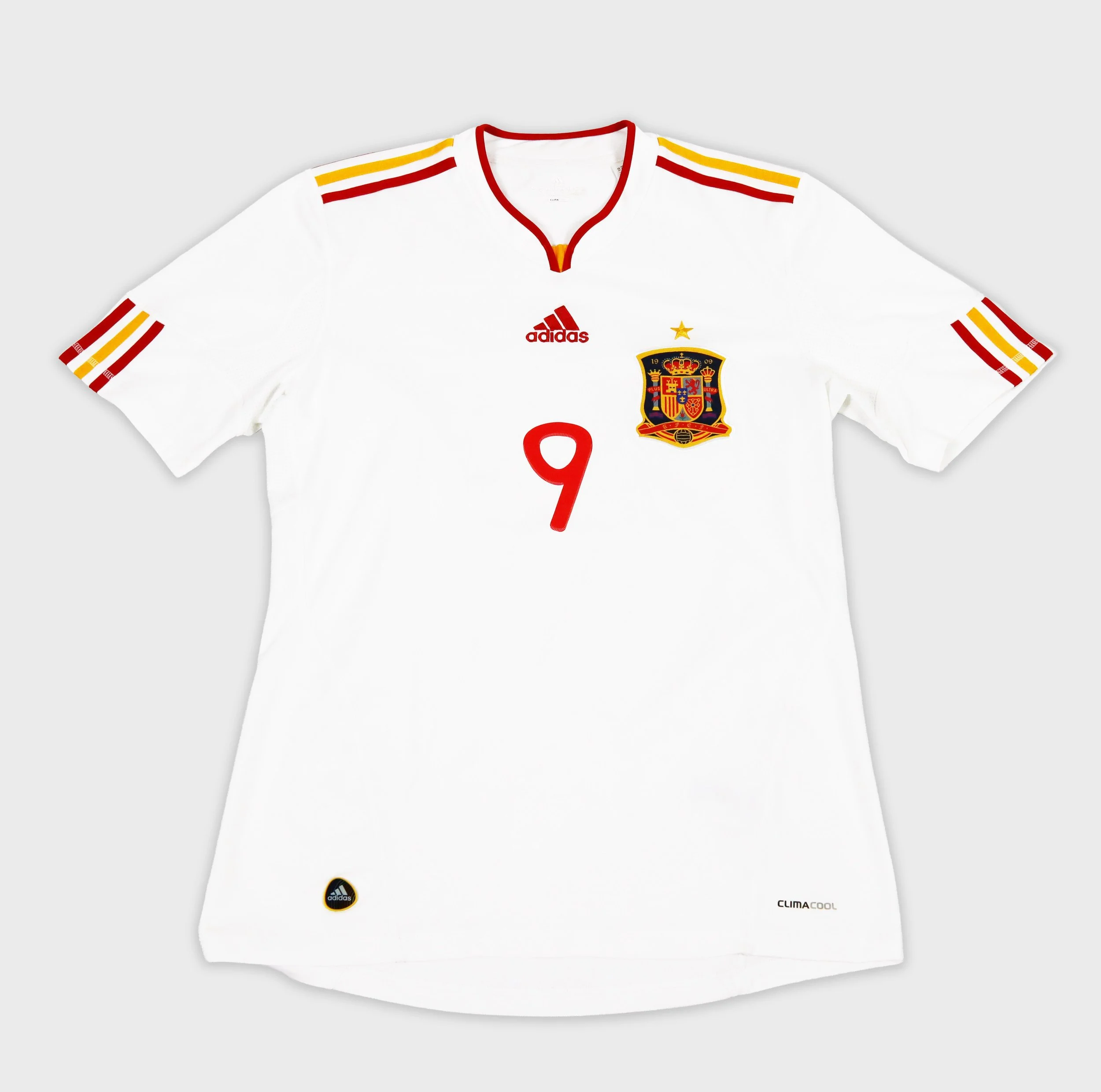 Spain 2011 Torres away retro football shirt front