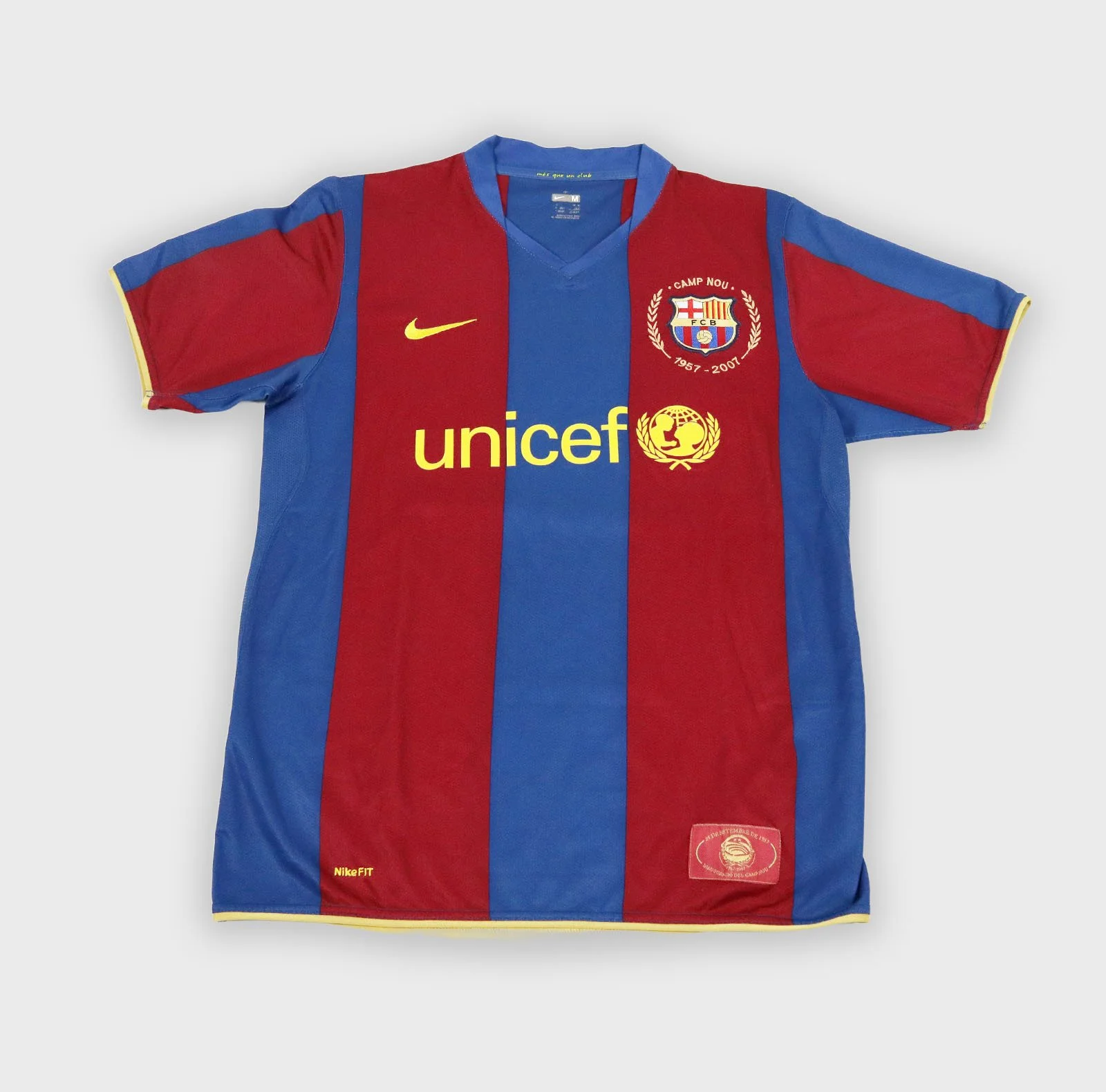 FC Barcelona 2007 Messi retro football shirt front