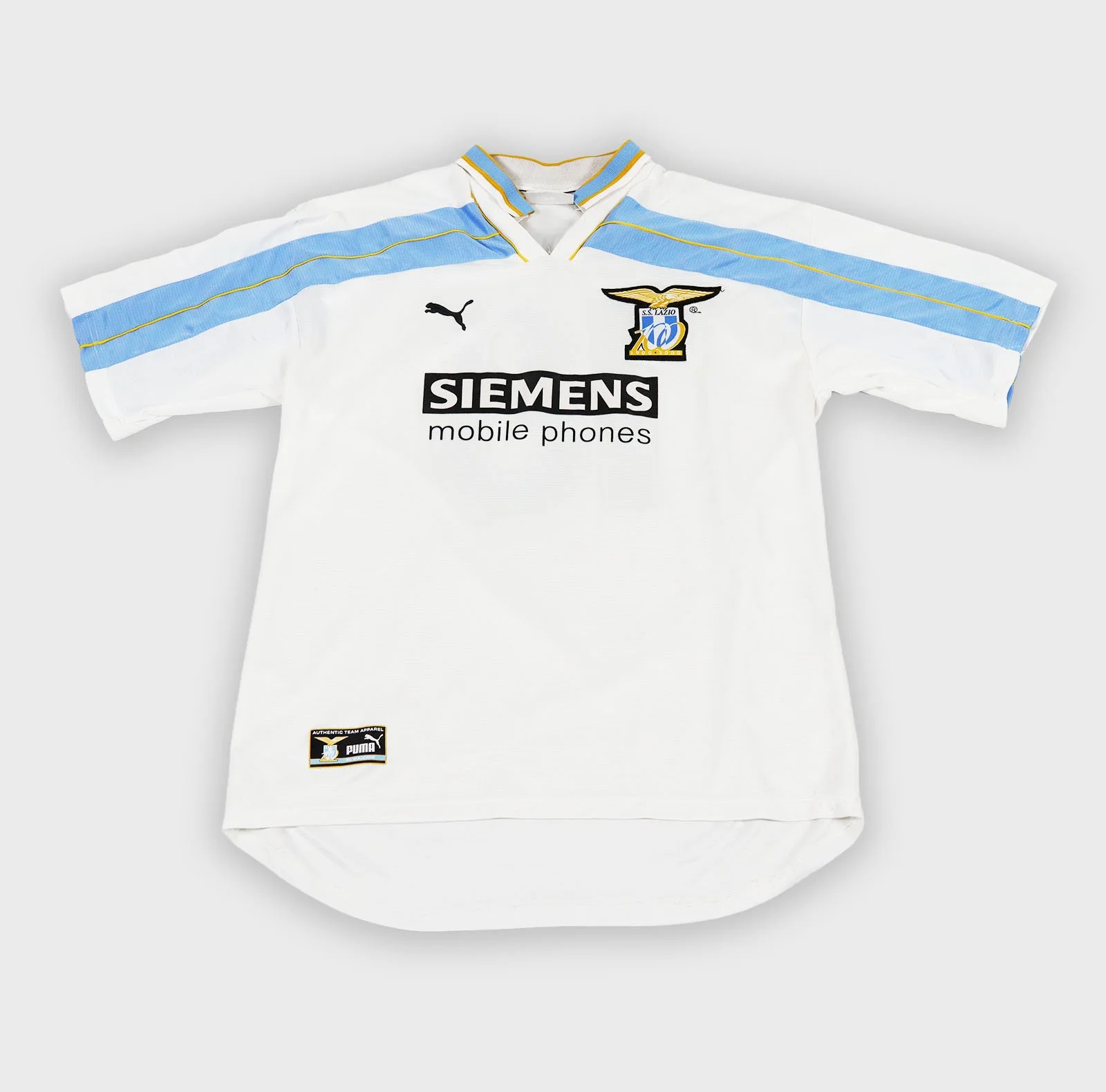 Lazio 2000 centenary retro football shirt front