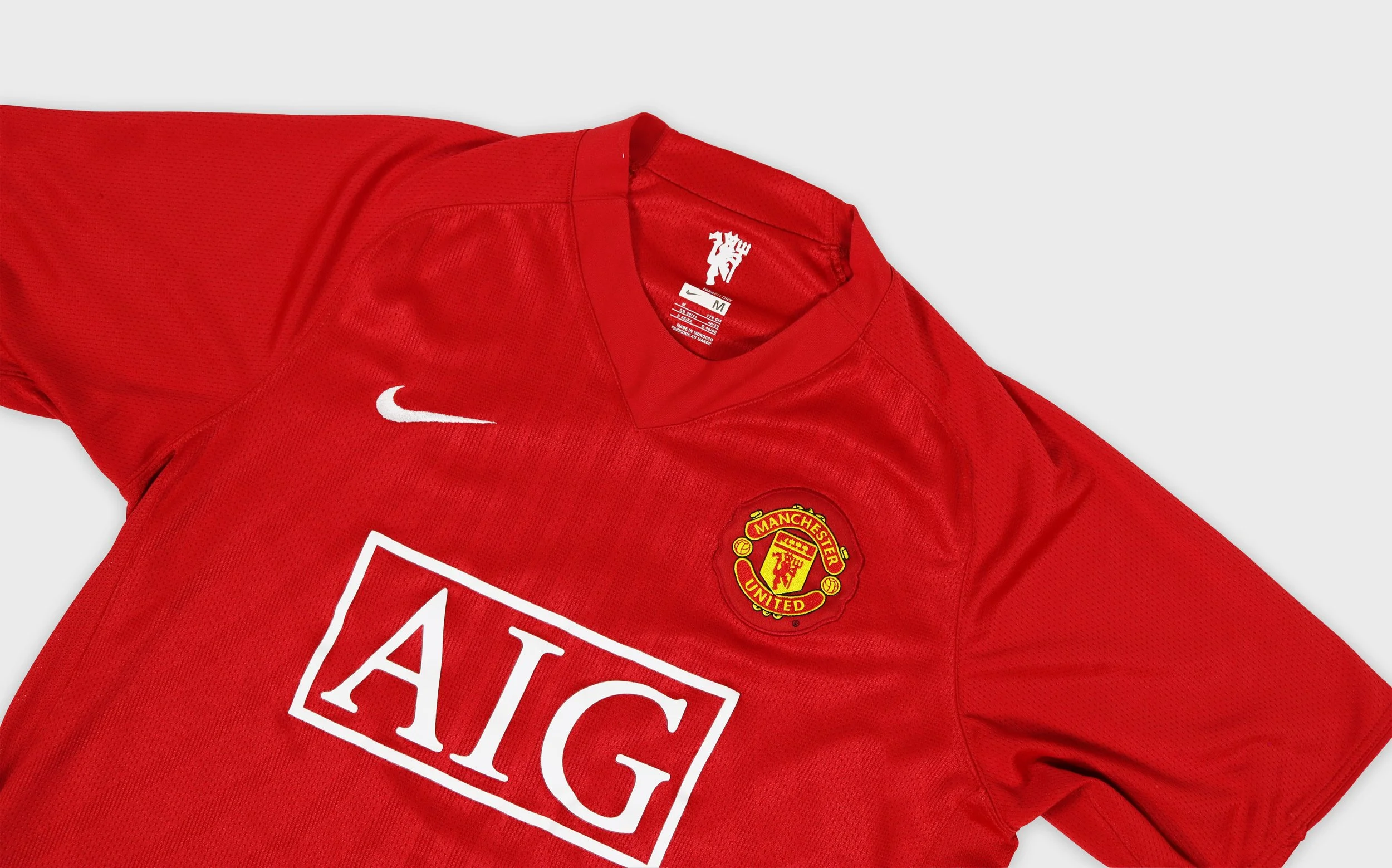 Manchester United 2007 Nike Ronaldo jersey detail