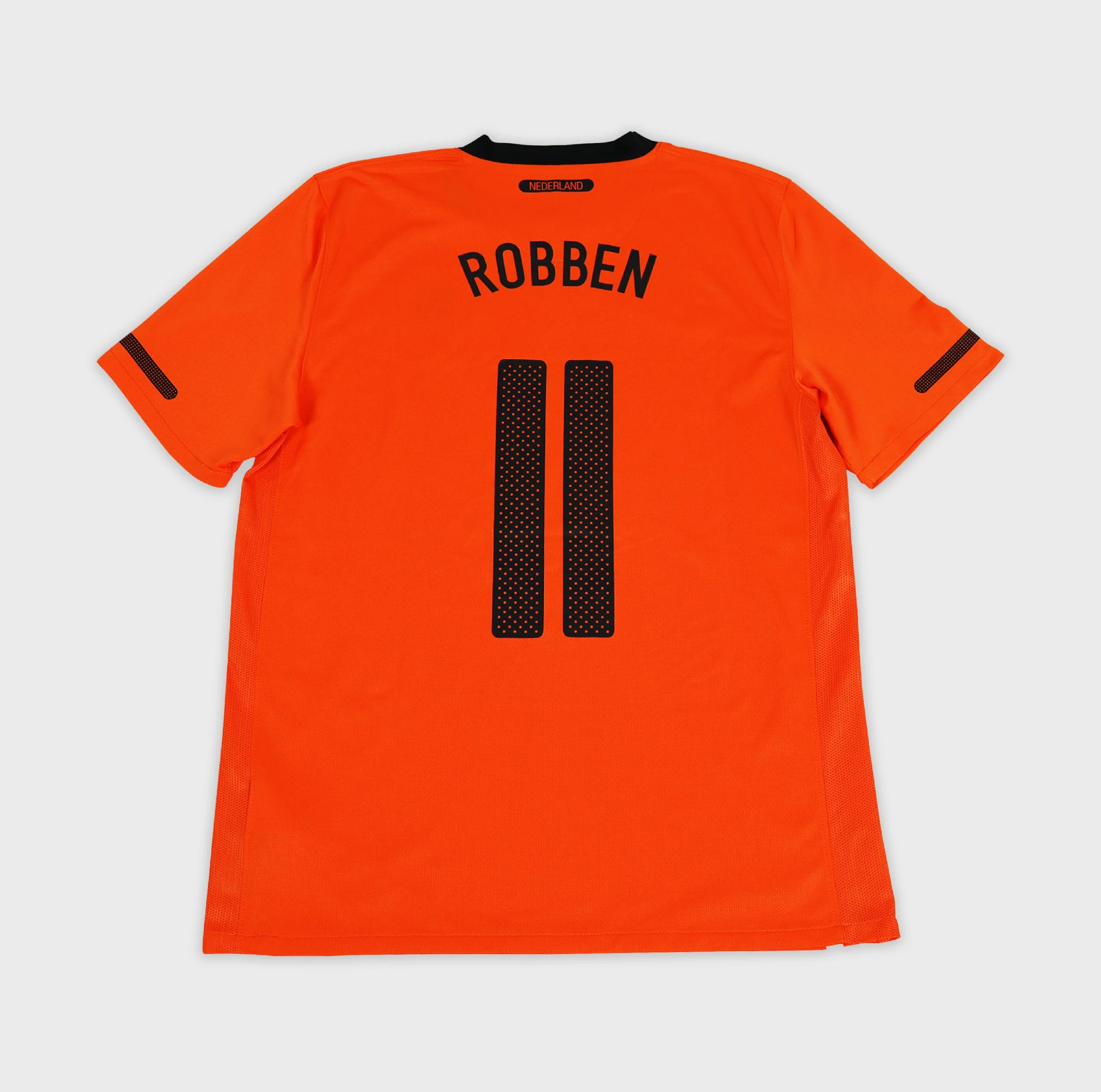 Netherlands 2010 Robben number 11 retro football shirt back