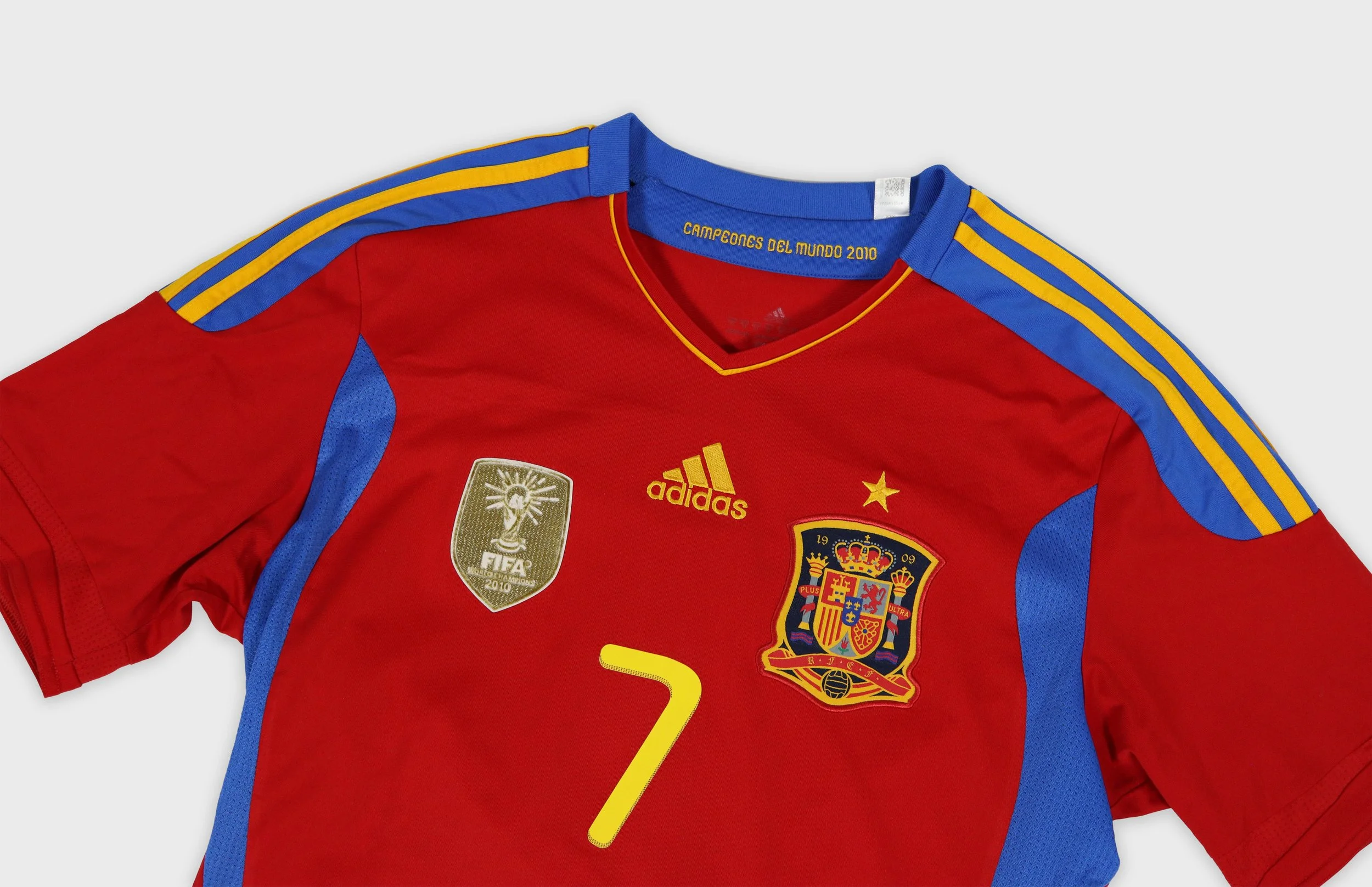 Spain 2011 Adidas Villa jersey detail