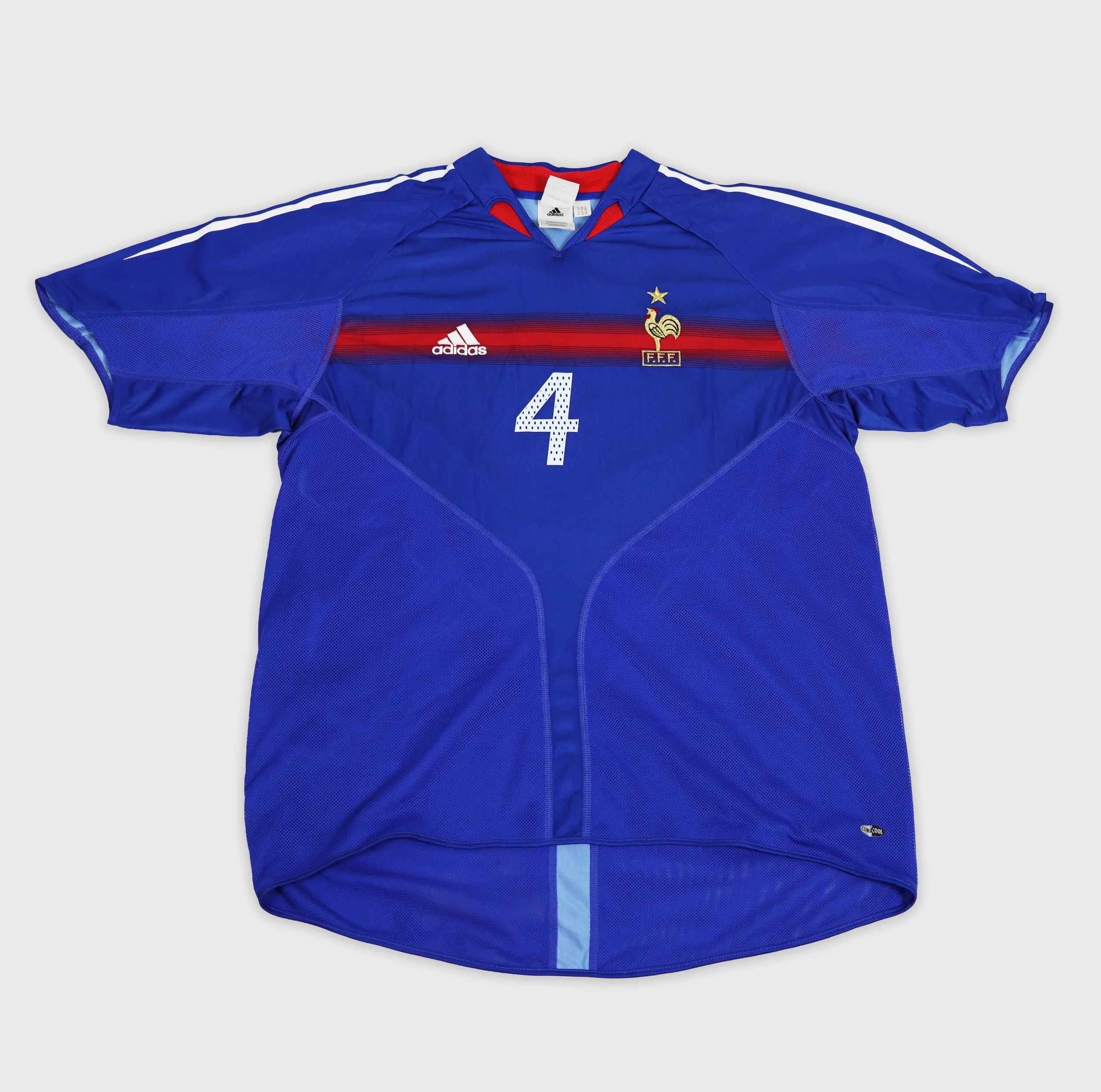 France 2004 Vieira retro football shirt front